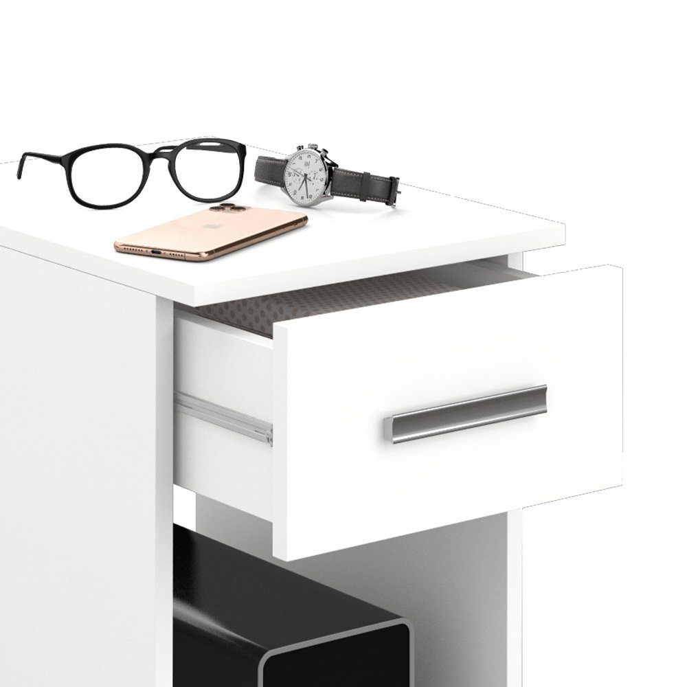 Vicco PC-Schrank Odin, Weiß, 35.1 x 45 cm (1 St)