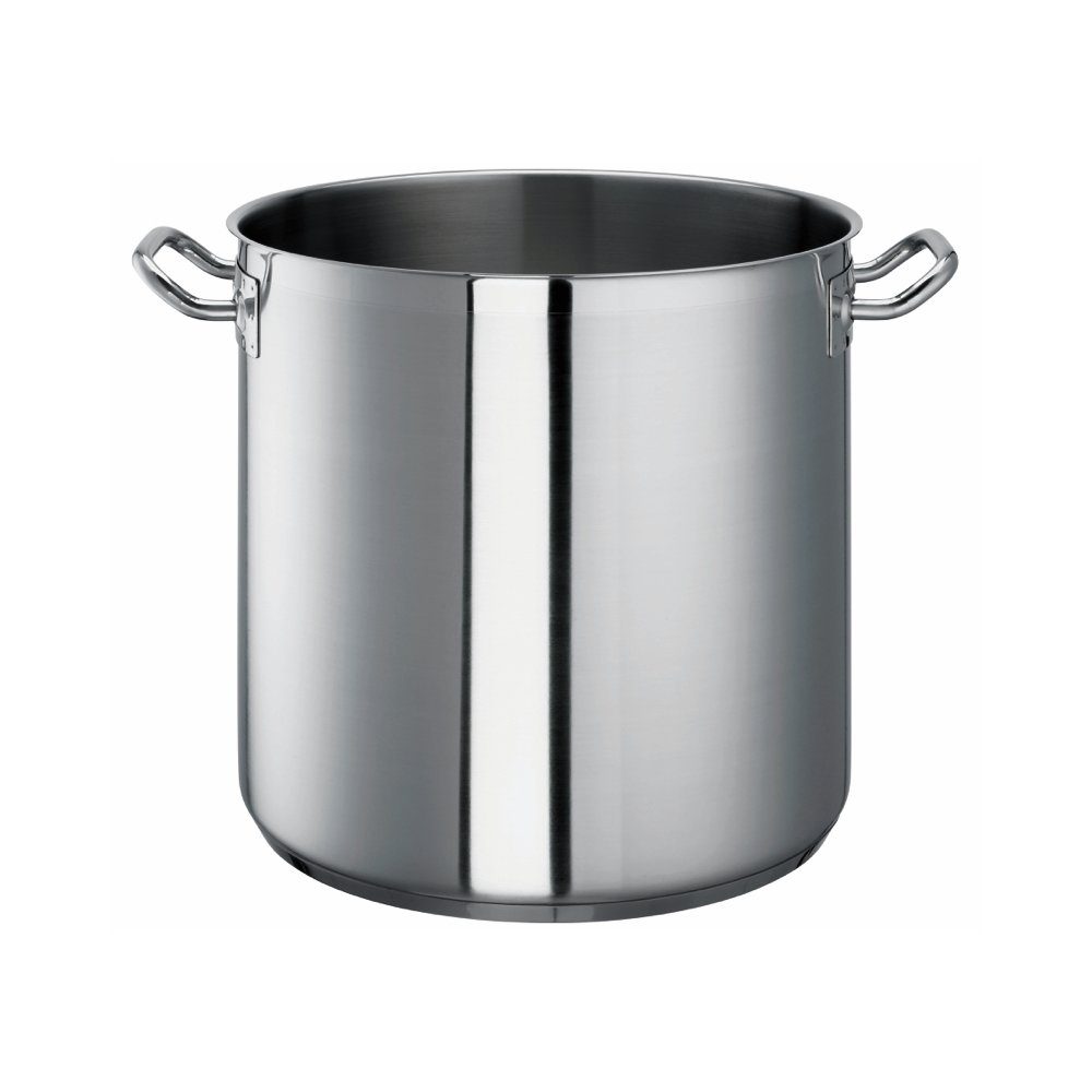 SCHULTE-UFER Suppentopf Chef, Edelstahl (Einzelartikel, 1 x Topf), Ofenfest, Edelstahl, 32 cm Durchmesser