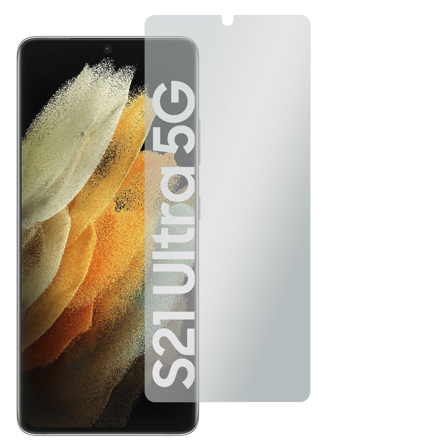 SLABO Schutzfolie 4 x Displayschutzfolie "No Reflexion", Samsung Galaxy S21 Ultra (5G)
