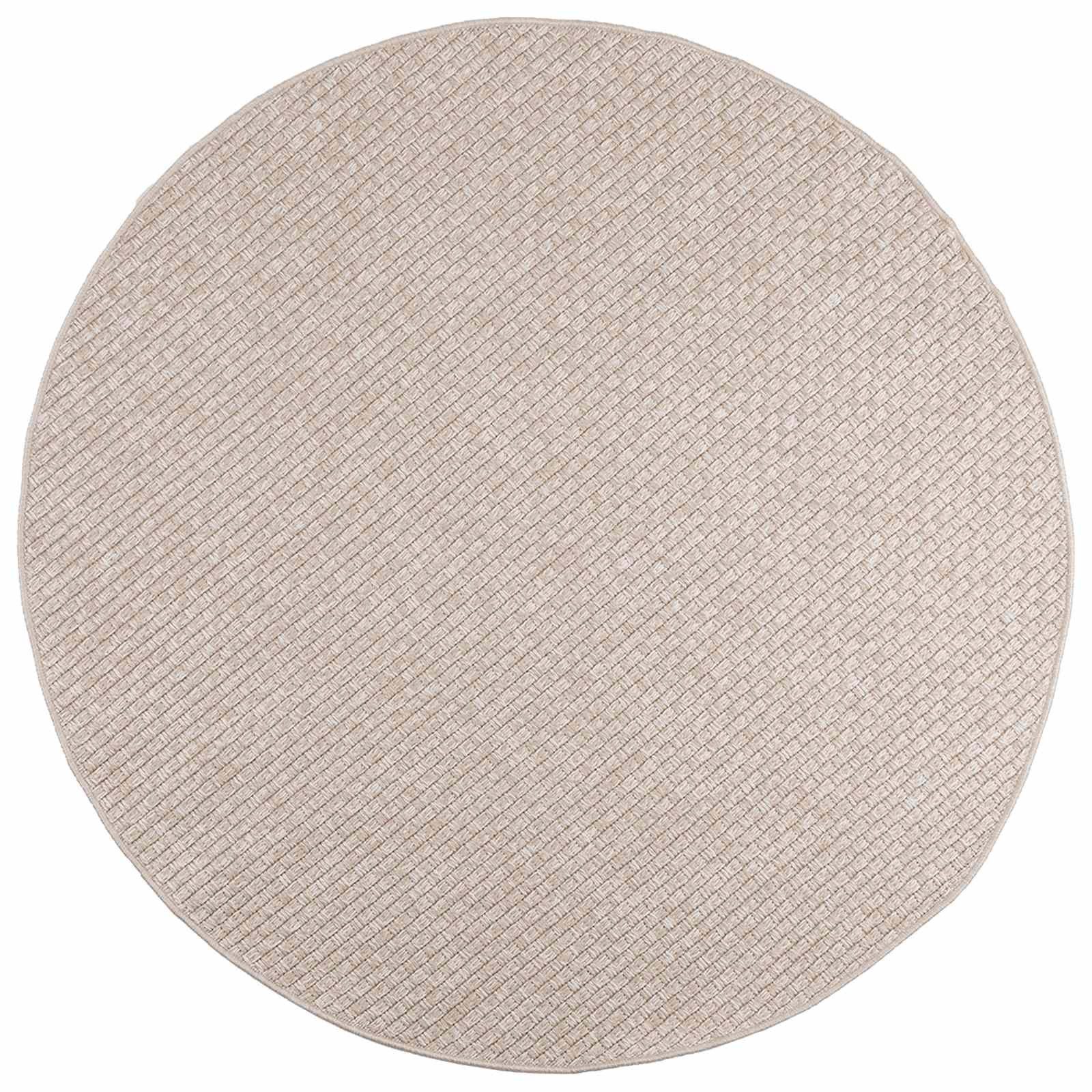 vidaXL Teppich Bereichsteppiche Rund FARO Creme Ø 200 CM Polyester, Run
