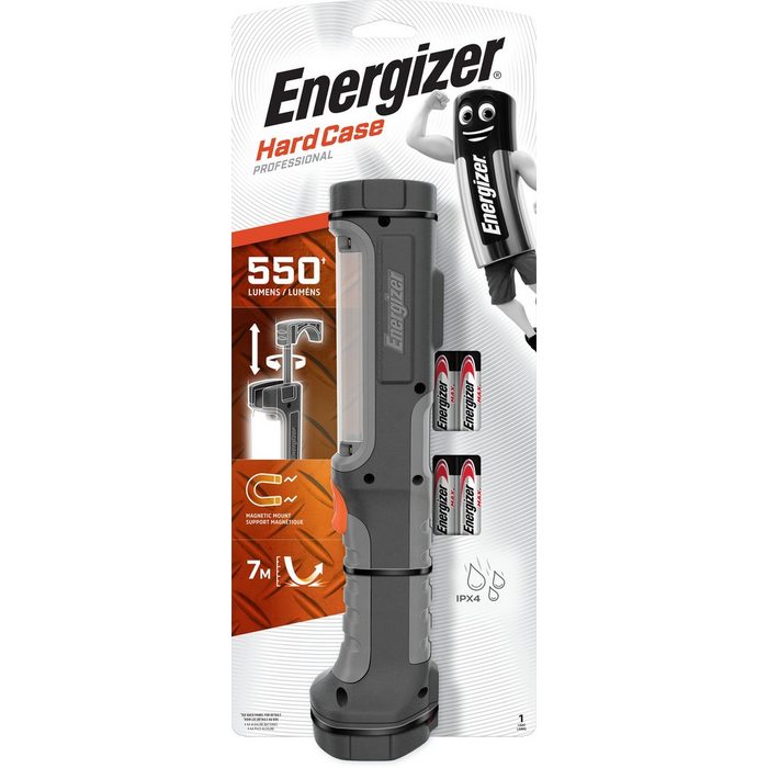 Energizer LED Taschenlampe Hardcase Pro Worklight inkl. 4 AA Batterien (Packung 5-St)