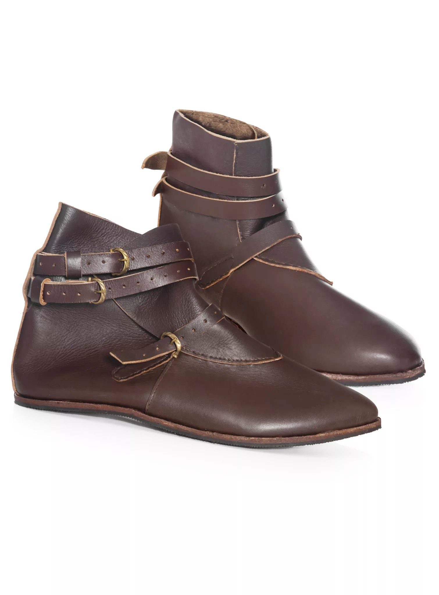 Armor Arena Kostüm Schuhe - Thielemann, Ein spätmittelalterlicher Halbstiefel aus stabilem Leder, ausgestatte