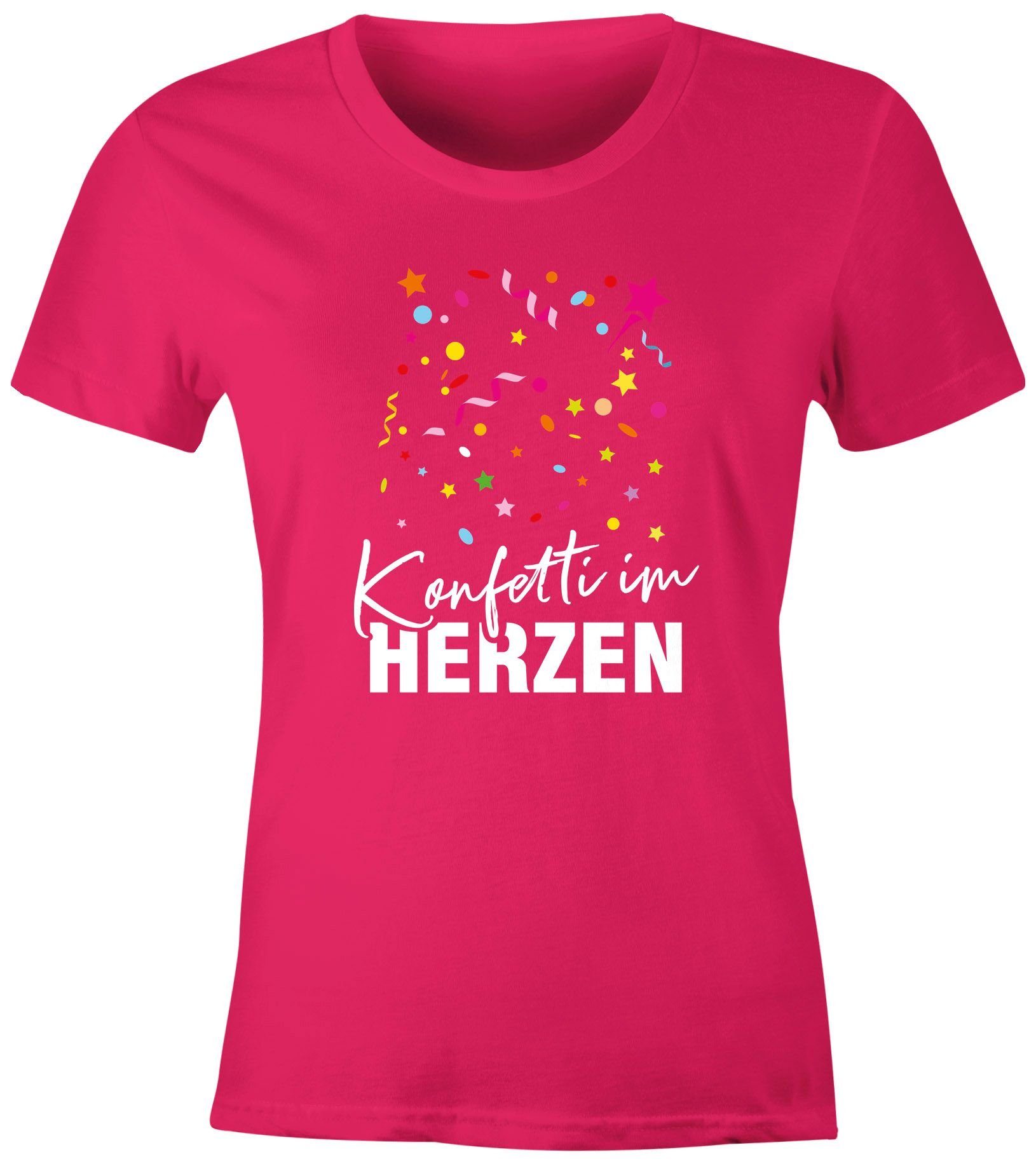 MoonWorks Print-Shirt Damen T-Shirt Fasching Karneval günstig online kaufen