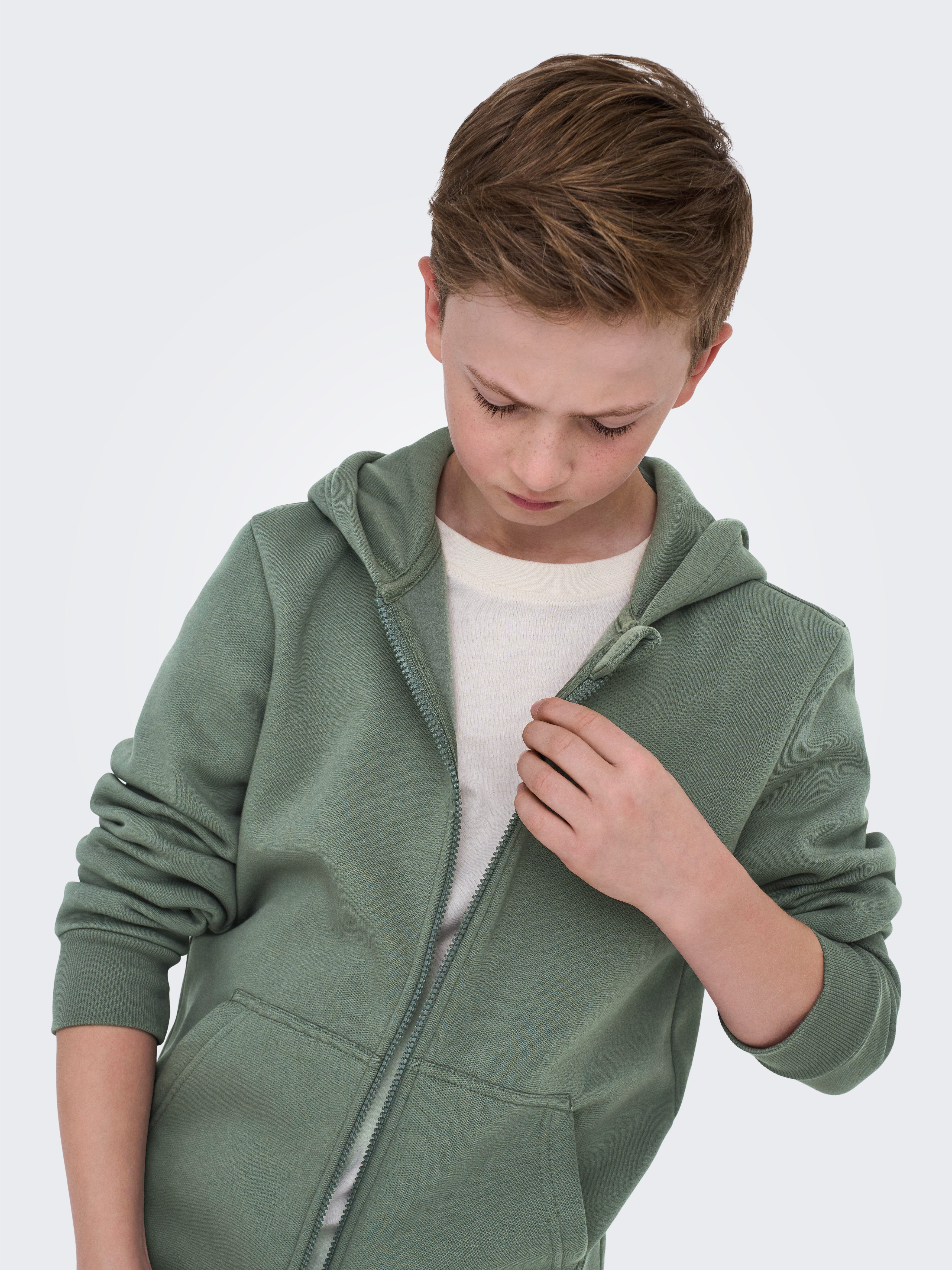 ONLY & SONS junior Kapuzensweatjacke OSJCERES ZIP THR. HOODIE SWT NOOS Baumwollmischung, regular fit