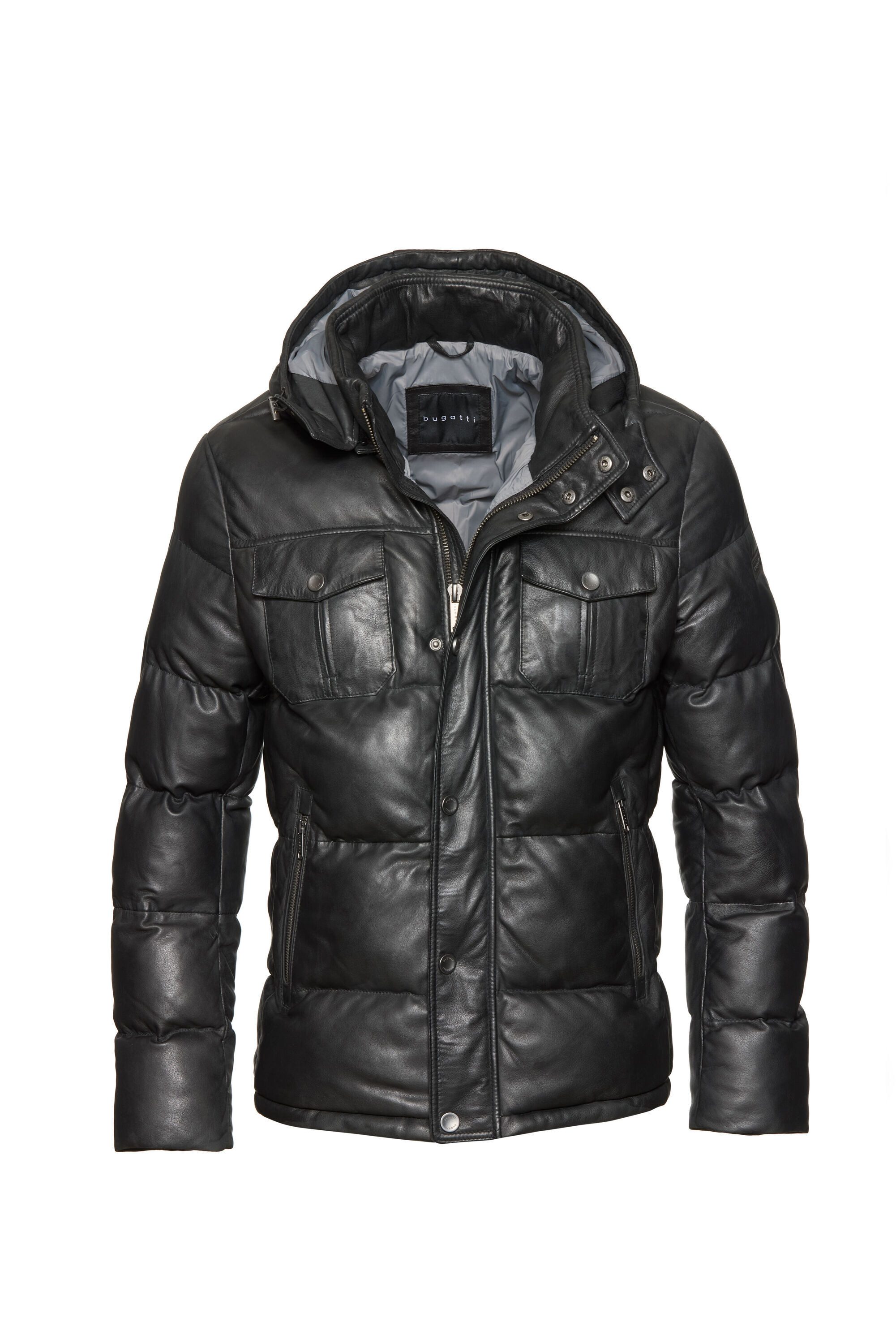 bugatti Lederjacke BUSALVATORE (1-St) aus hochwertigem Leder