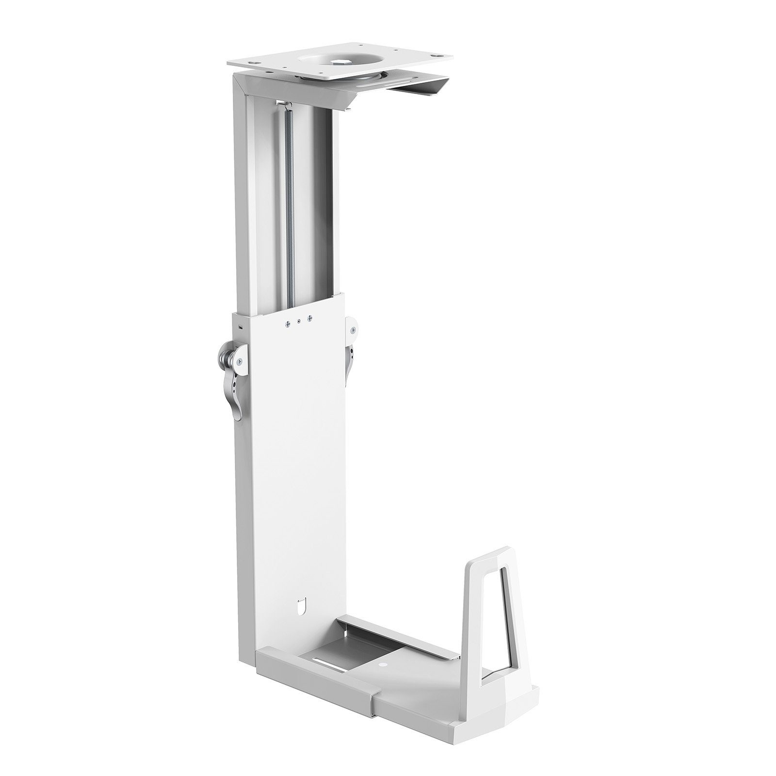 CAVO Halterung Desktop PC-Halterung CH-GAME-360 drehbar um 360° verstellbar, (für Computer bis 247 x 550 mm und 15 kg Gewicht, weiß)