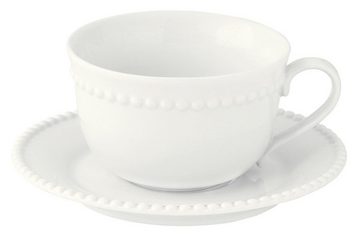 EasyLife Geschirr-Set Tiffany, Porzellan, Weiß Porzellan