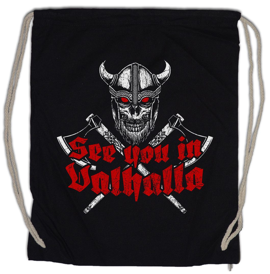 Turnbeutel See You In Valhalla Turnbeutel Walhalla Thor Odin Asgard Vikings Tyr