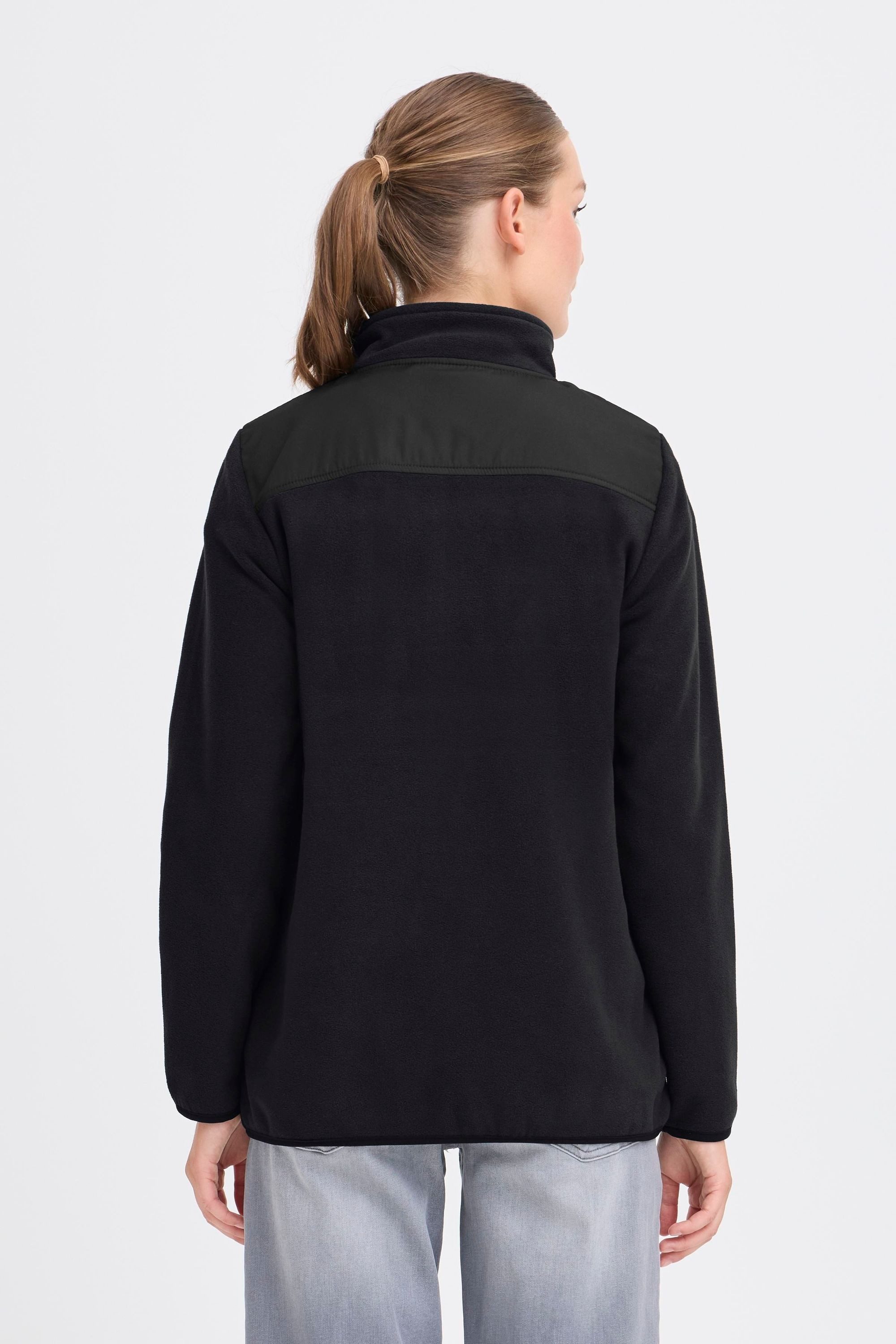 OXMO Fleecejacke OXNete Kuschelige Fleecejacke mit praktischen Taschen und Stehkragen – Bild 4 von 5