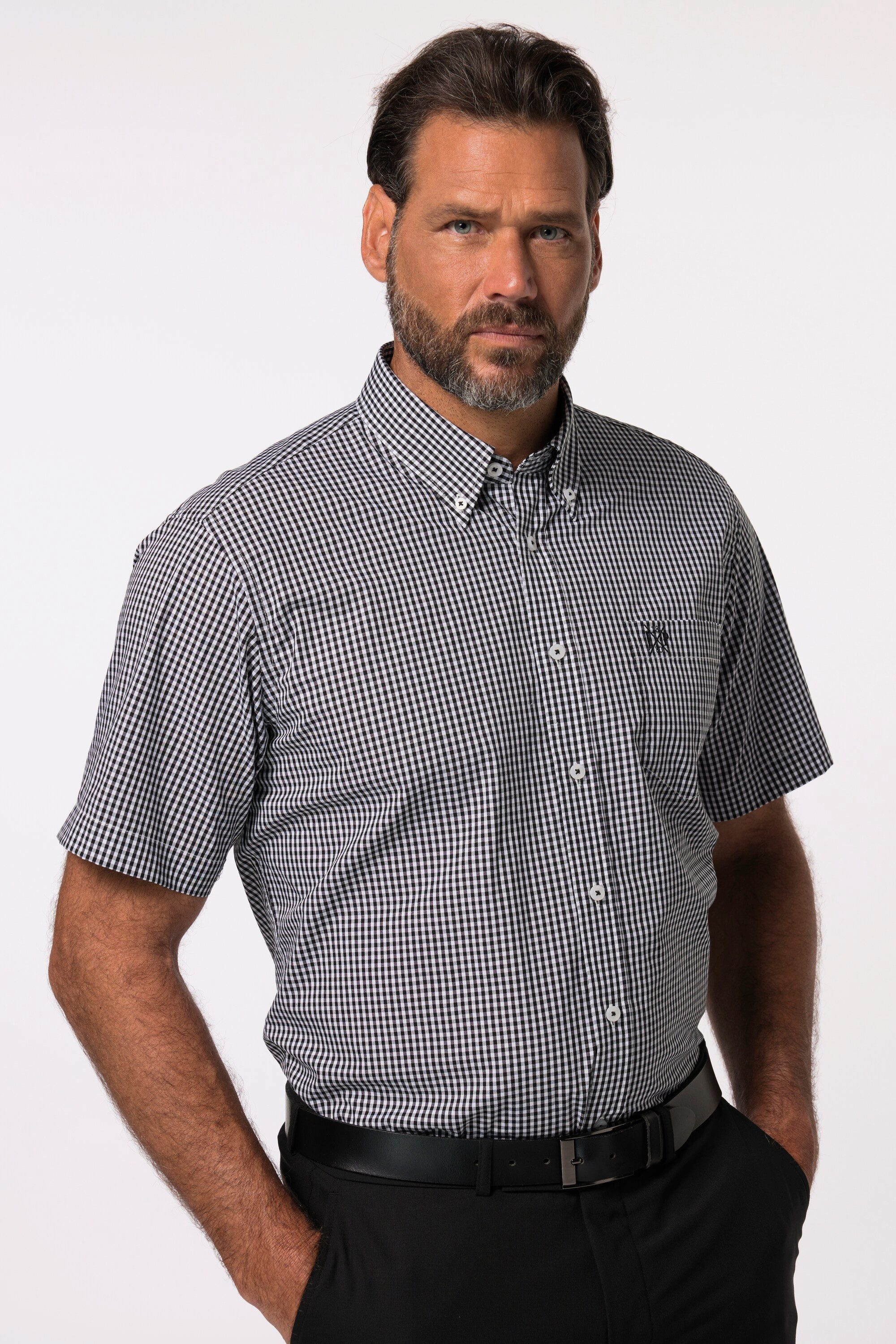 JP1880 Kurzarmhemd Hemd Business Halbarm Vichy-Karo günstig online kaufen