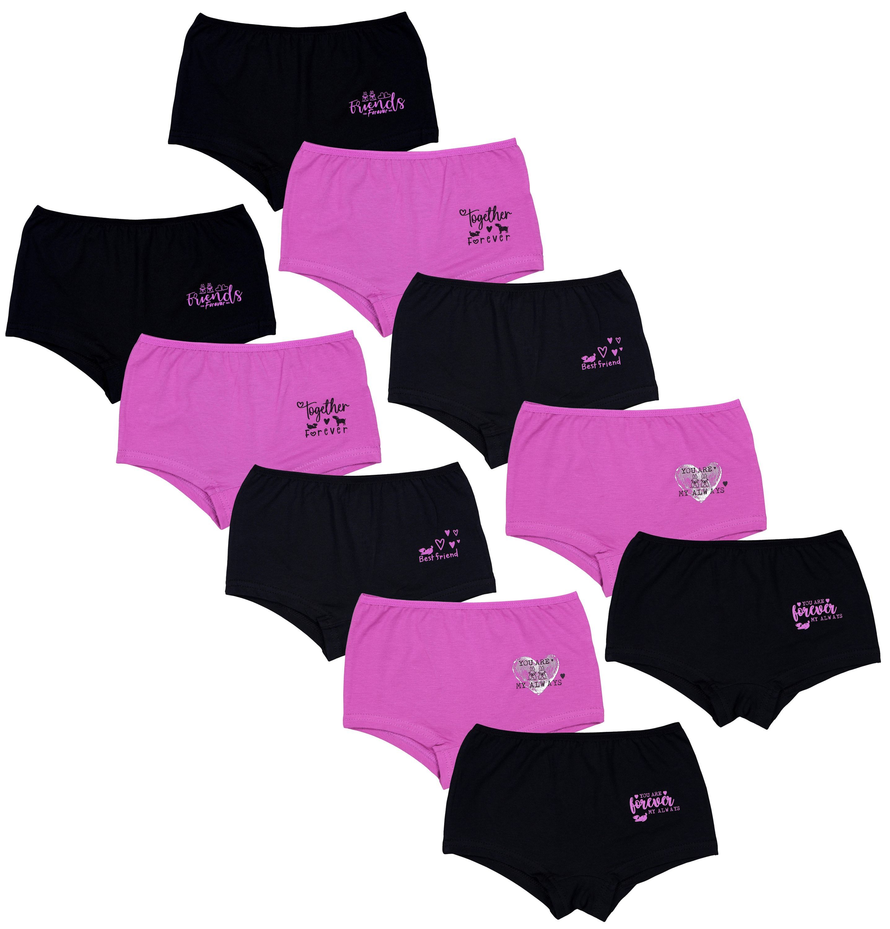 TupTam Panty TupTam Unterhosen Mädchen Shorts 10er Pack