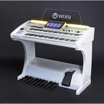 Wersi Orgel (SONIC OAX500LS, Elektronische Orgel, Perlmutt Weiß, inklusive Lautsprecher und Sitzbank, Orgeln, Elektronische Orgeln), SONIC OAX500LS, Elektronische Orgel, Perlmutt Weiß