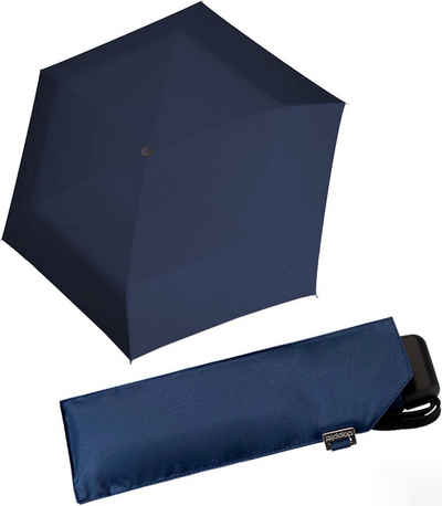 doppler® Taschenregenschirm Mini Carbonsteel Slim Damen, extrem flache und sehr leicht