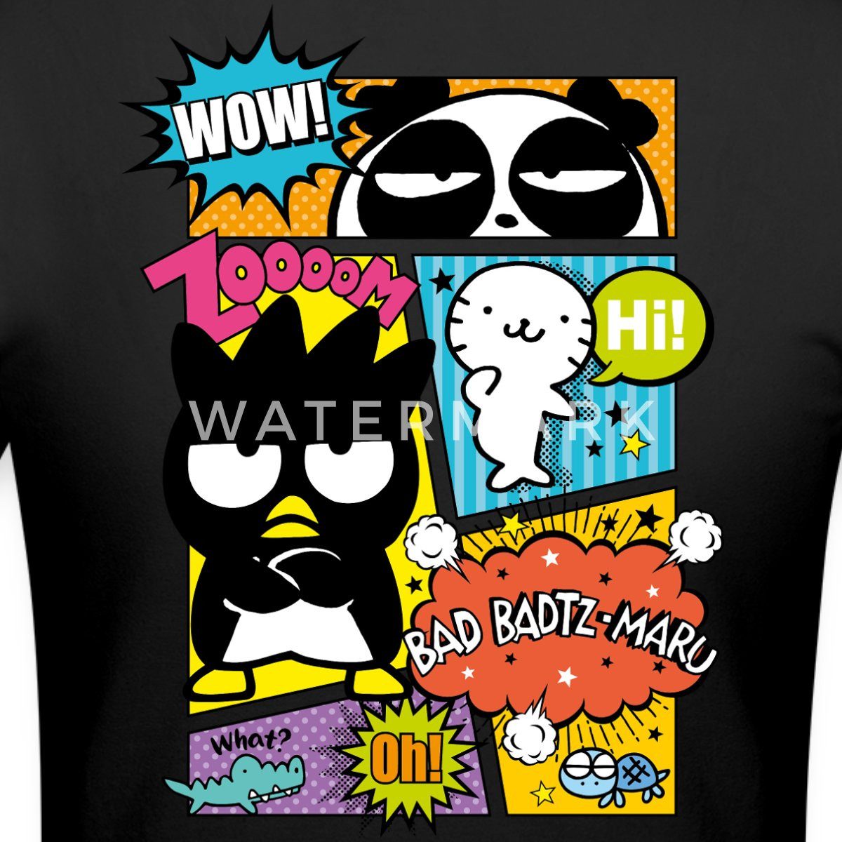 Spreadshirt T-Shirt Bad Badtz-Maru Mit Freunden Im Comic Stil Crop Top (1-t günstig online kaufen