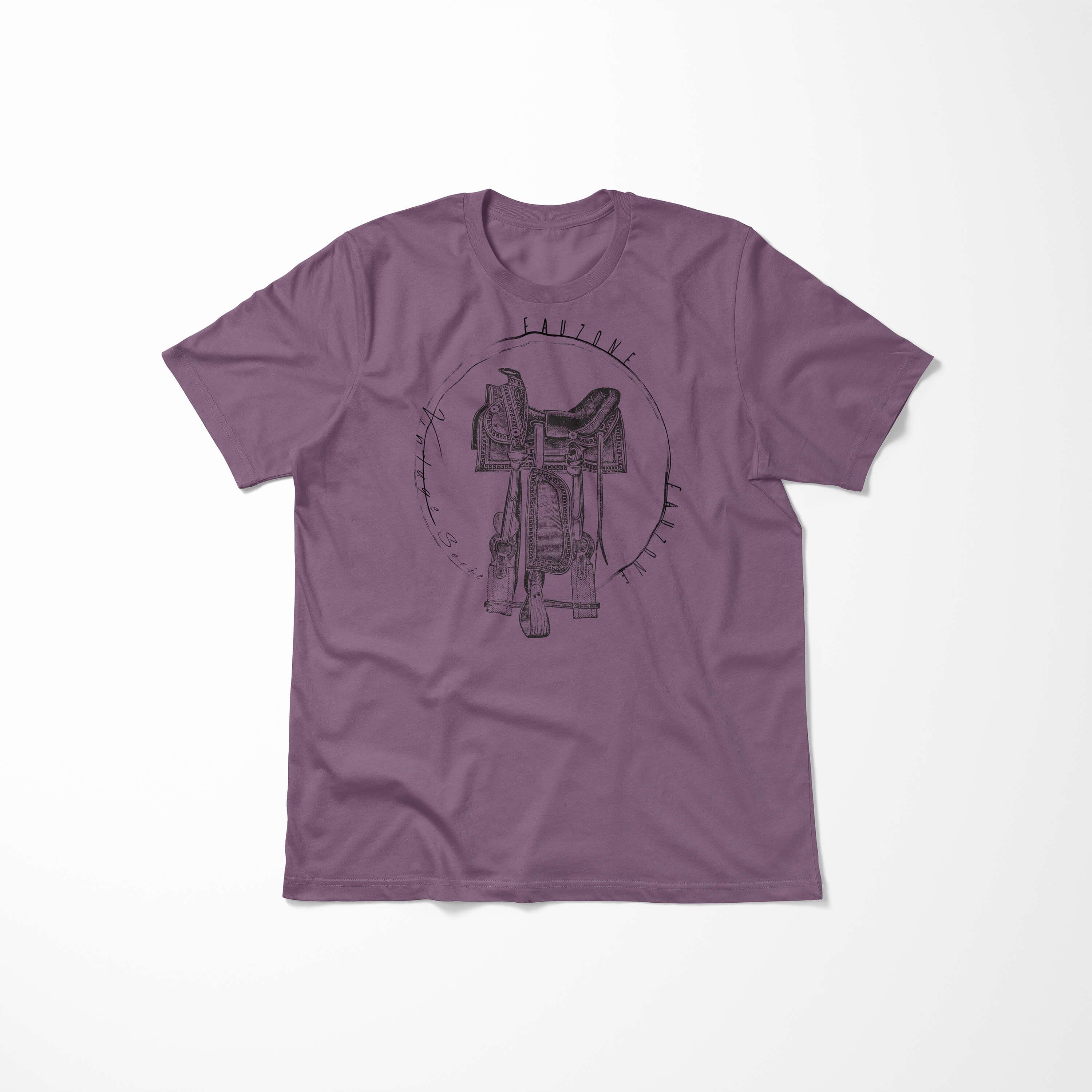 Art T-Shirt T-Shirt Sinus Sattel Herren Vintage Shiraz
