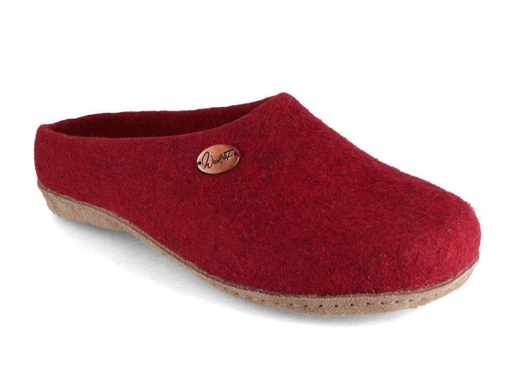 WoolFit handgefilzte Pantoffeln für Damen und Herren aus 100% Wolle Hausschuh ideal für eigene Einlagen
