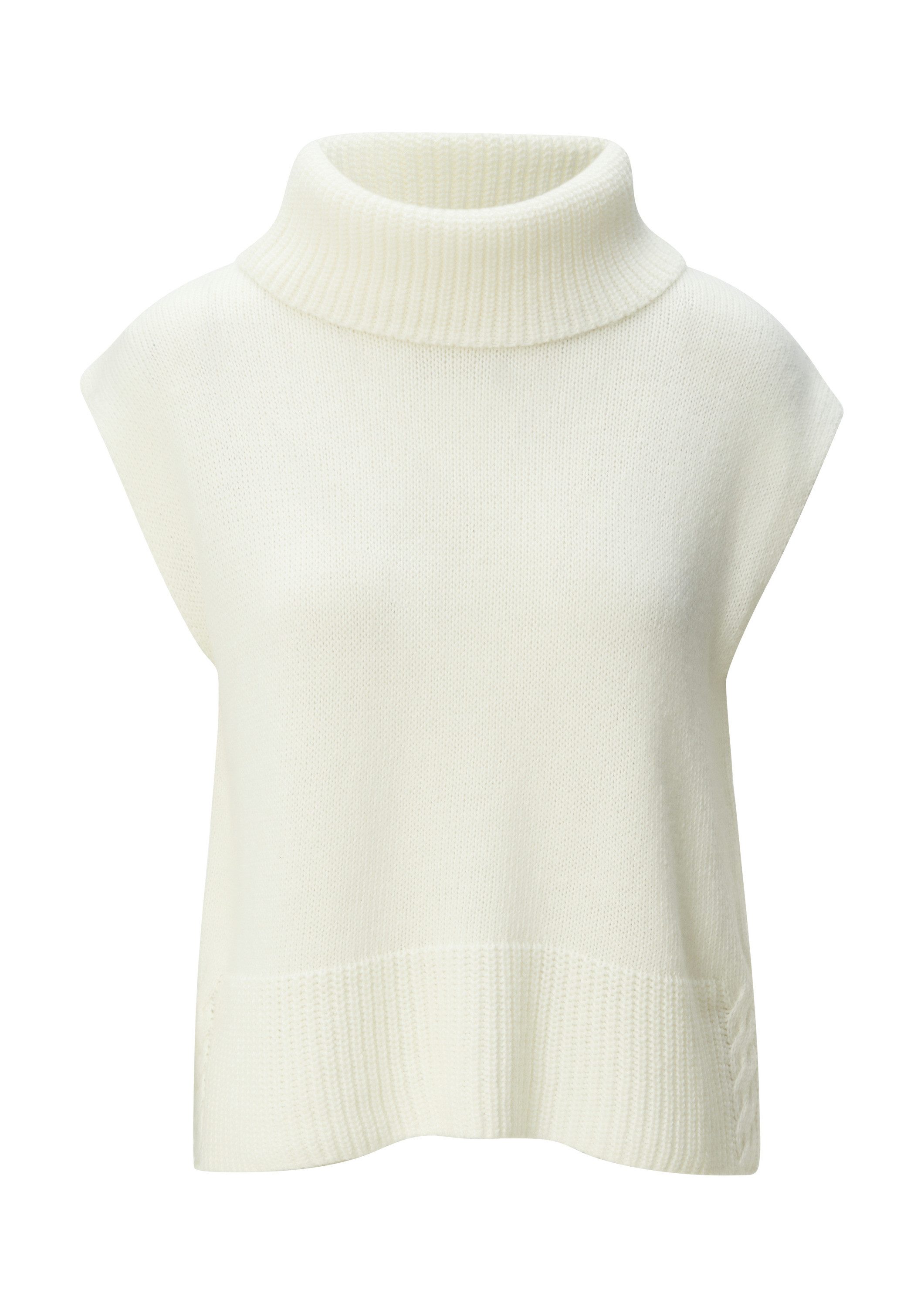 comma Rundhalspullover Strickpullunder Strickpullunder mit Zopfmuster am Sa günstig online kaufen