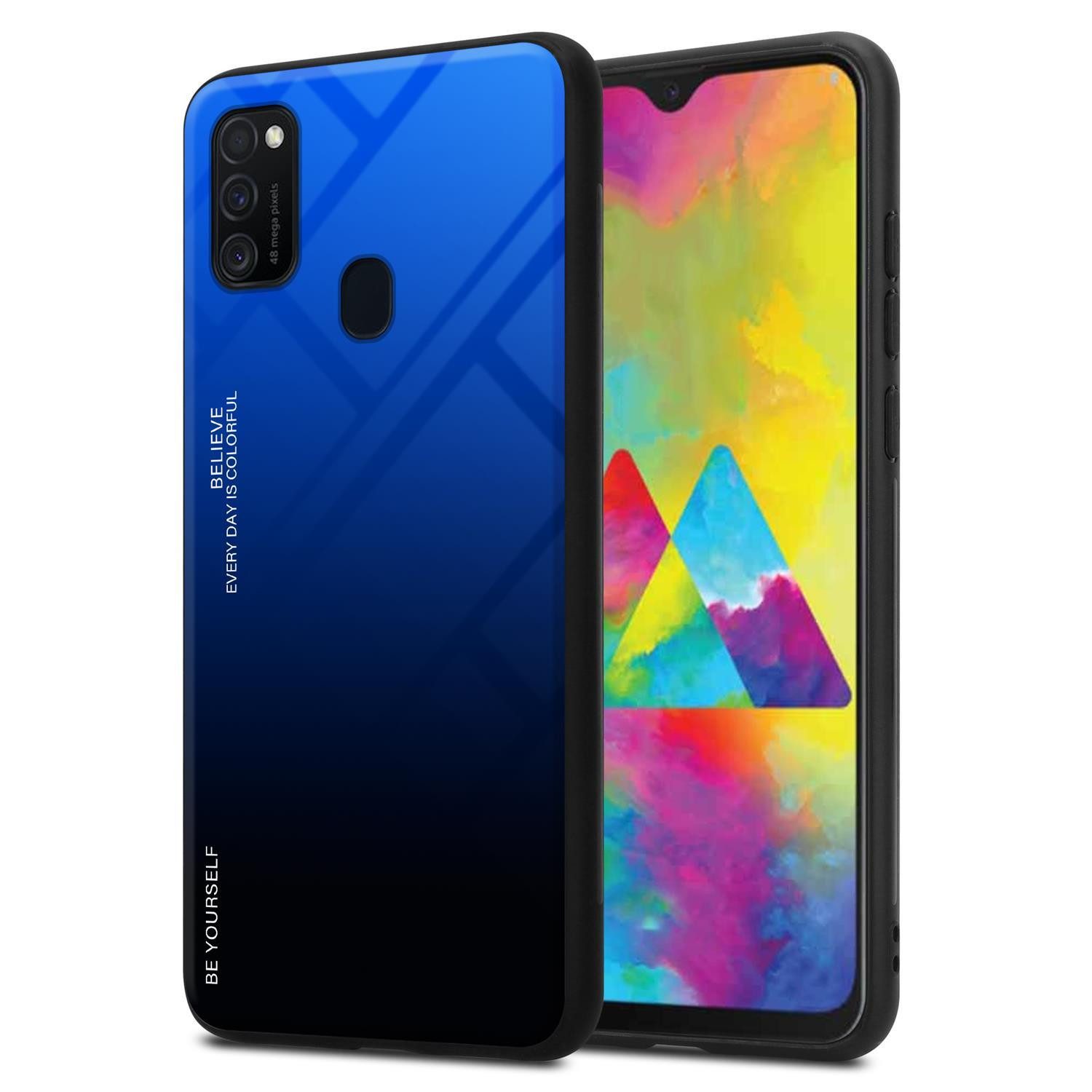 Cadorabo Handyhülle für Samsung Galaxy M21 / M30s Hülle Samsung Galaxy M21 / M30s, Robustes Hard Case - Handy Schutzhülle - Hülle - Back Cover Bumper