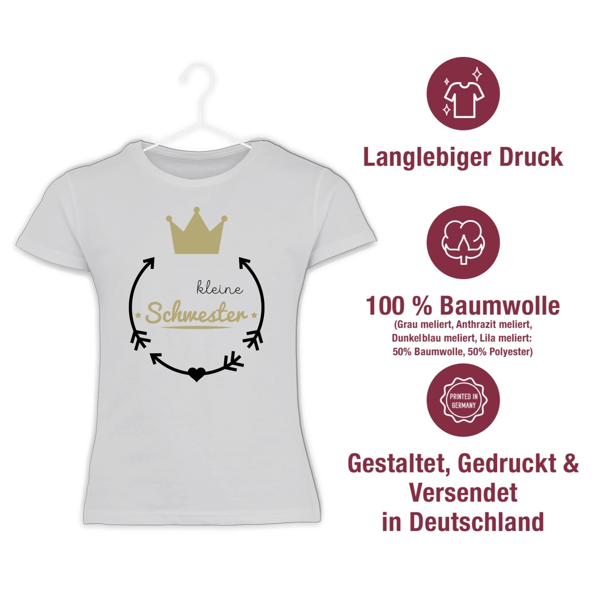 Weiß Shirtracer Kleine Schwester Schwester 1 T-Shirt Kleine