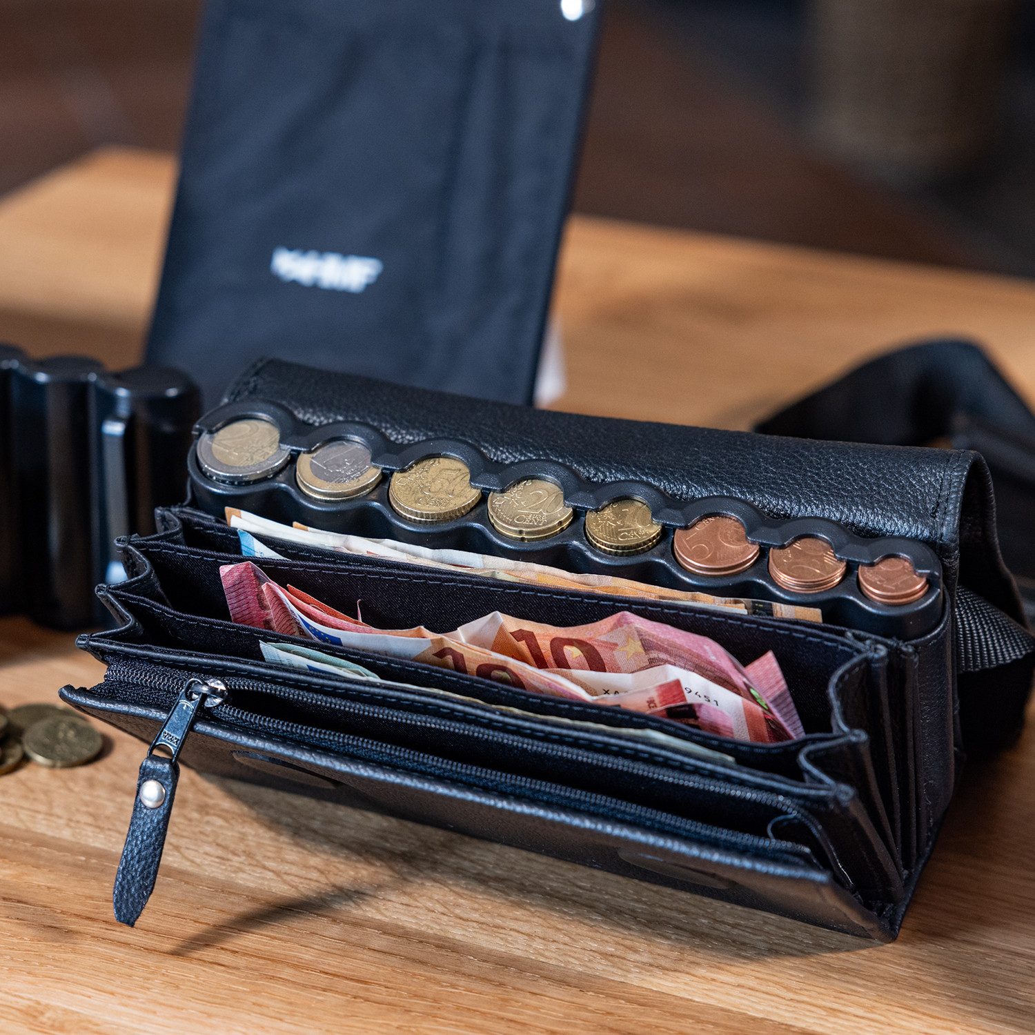 HMF Kellnerbörse Hochwertige Kellnertasche aus Echtleder günstig online kaufen