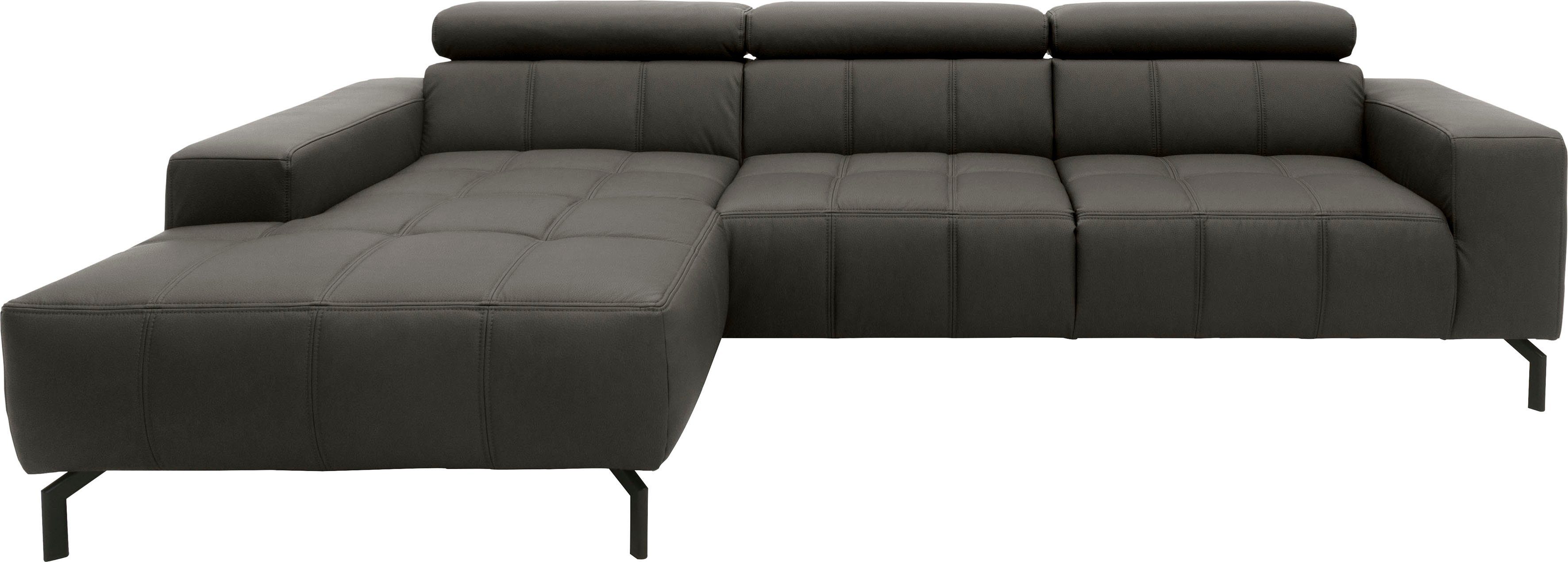 DOMO collection Ecksofa "Cunelli tolle Sitznähte als Designelement, fester günstig online kaufen