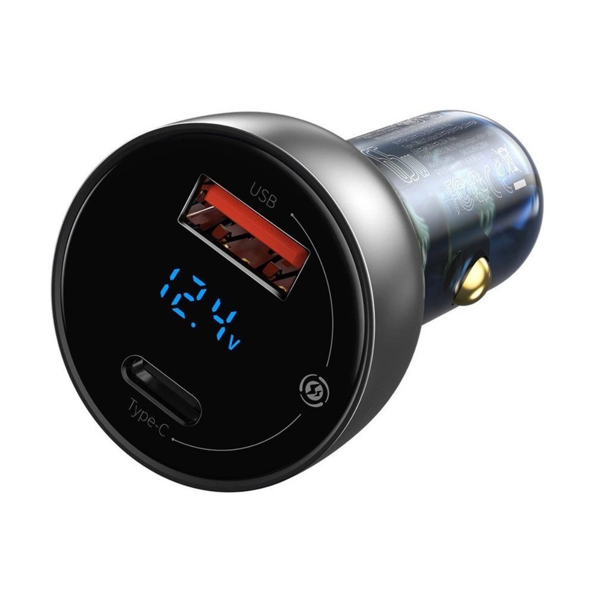 Baseus CCKX-C0A USB-Ladegerät (5000 mA, 1x KFZ-Ladegerät, QC, PPS, Aluminiumgehäuse, Überspannungs- und Überhitzungsschutz)