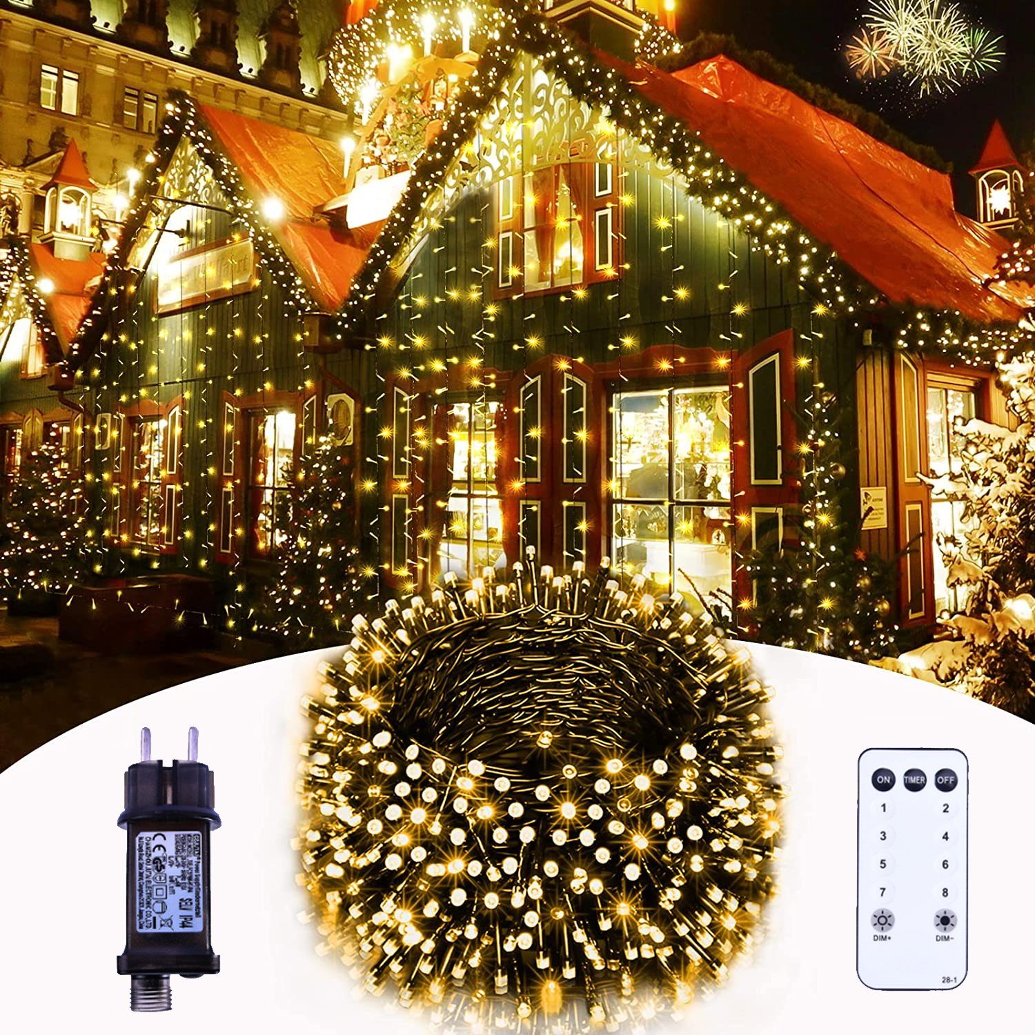XIIW LED Dekolicht »LED Lichterkette außen cluster büschel