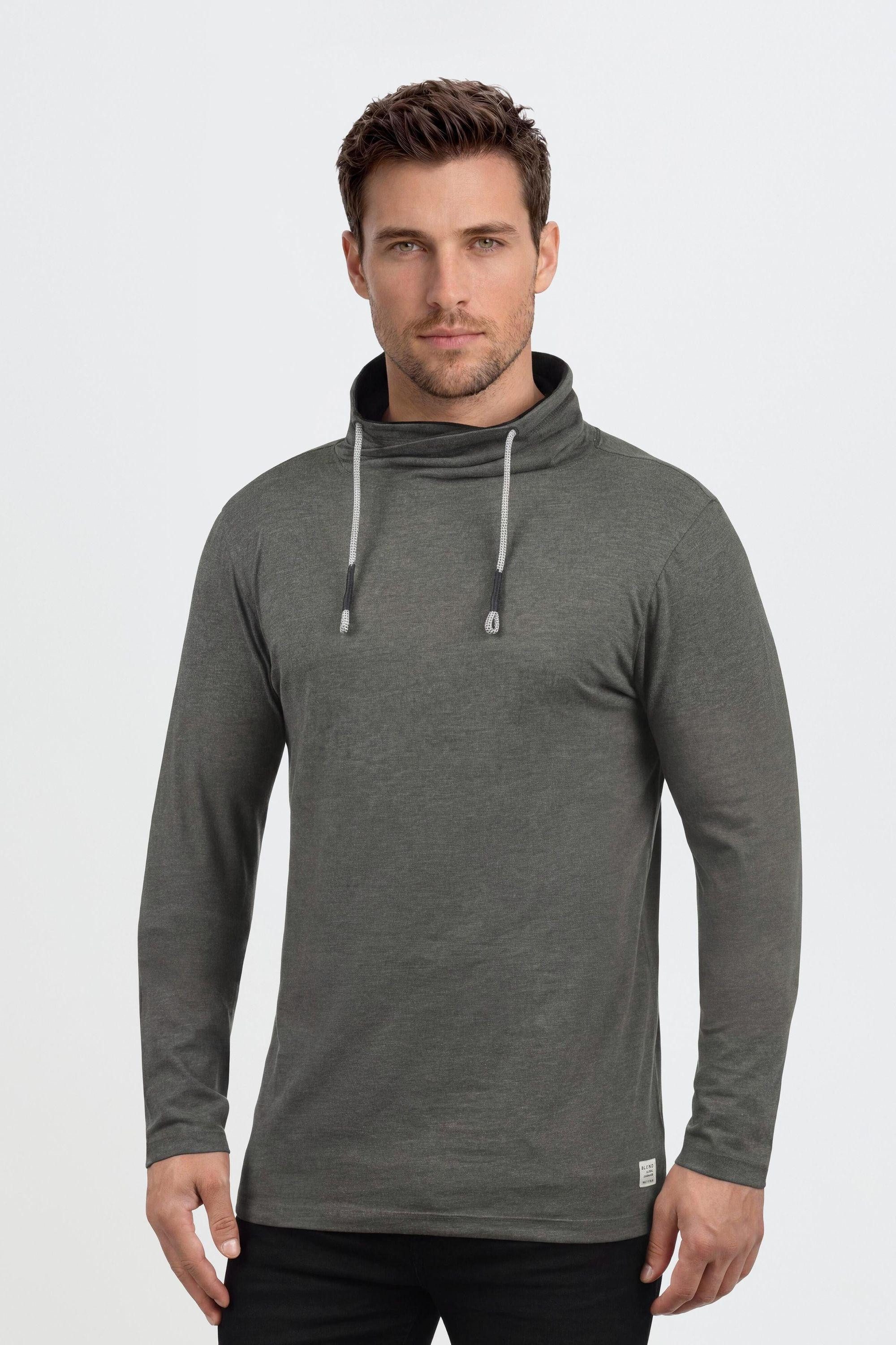 Blend Langarmshirt BHPallo Klassisches Langarmshirt mit Rundhalsausschnitt