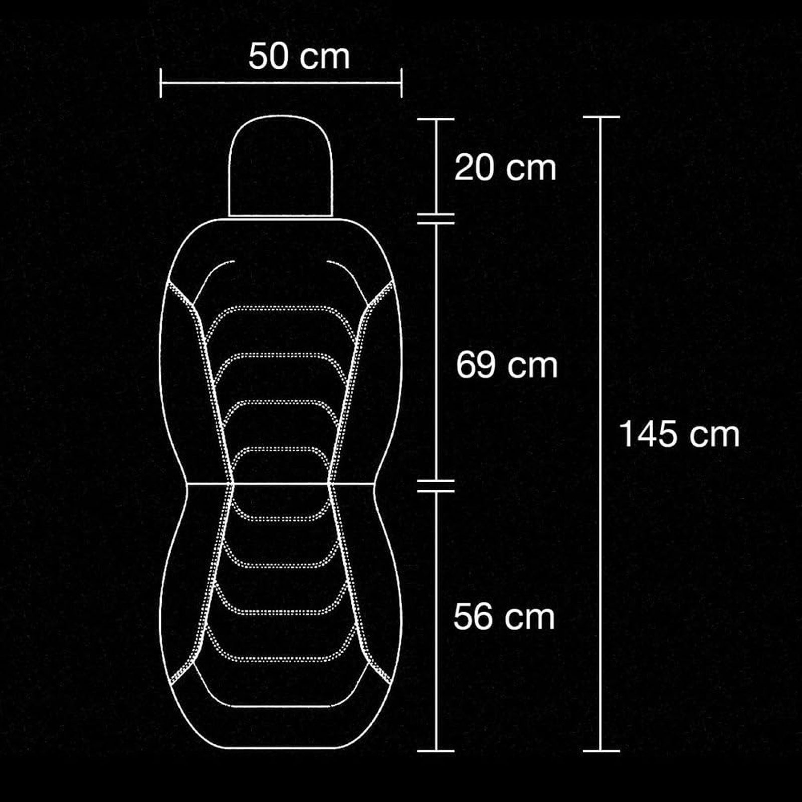 Type S car seat protector, waterproof Drilock, car seat protector made of neoprene. Durable and reusable.