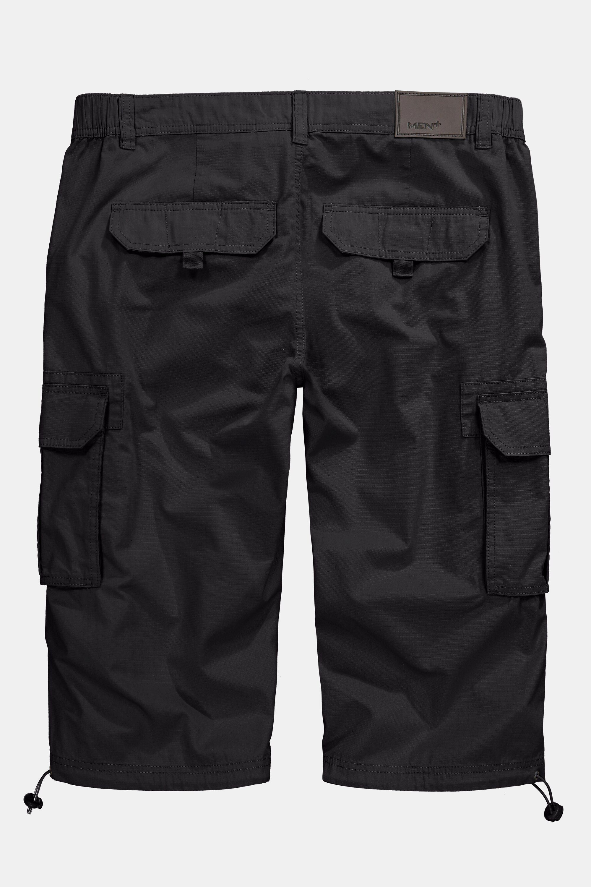 Men Plus Bermudas 3/4-Cargohose Ripstop teilelastischer Bund