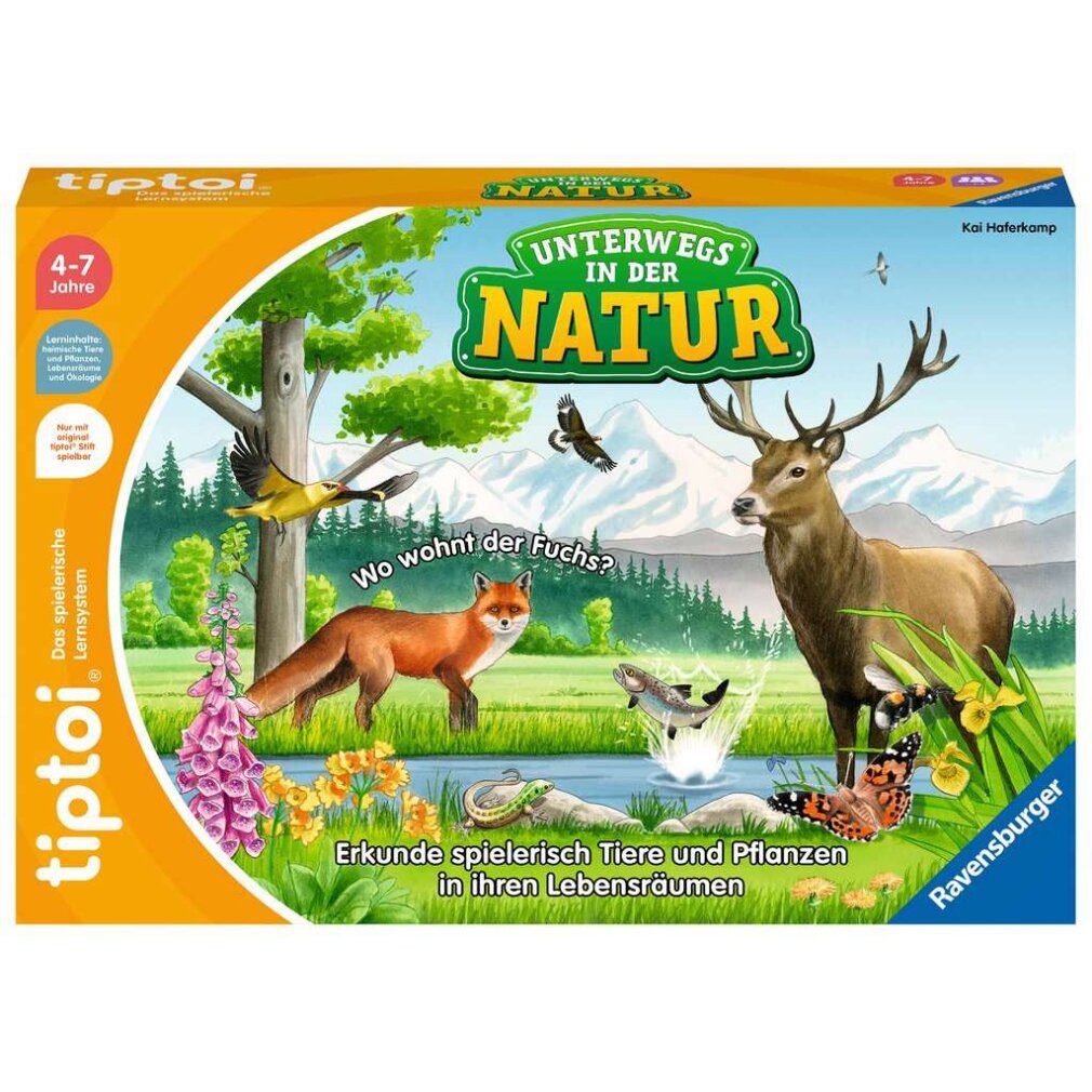 Ravensburger Spiel Ravensburger tiptoi Unterwegs in der Natur, Brettspiel
