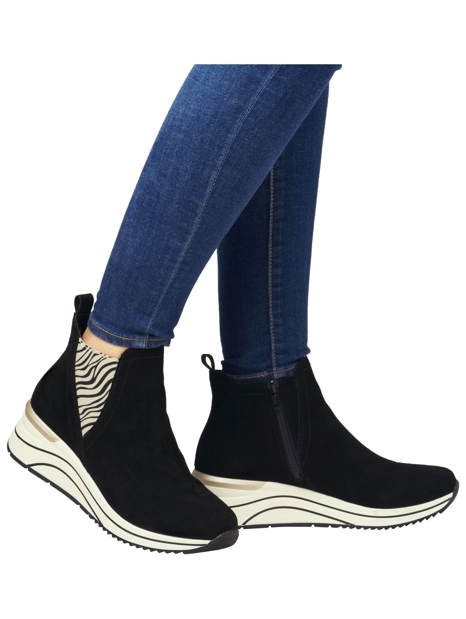 Remonte Remonte Stiefelette Veloursleder Stiefelette