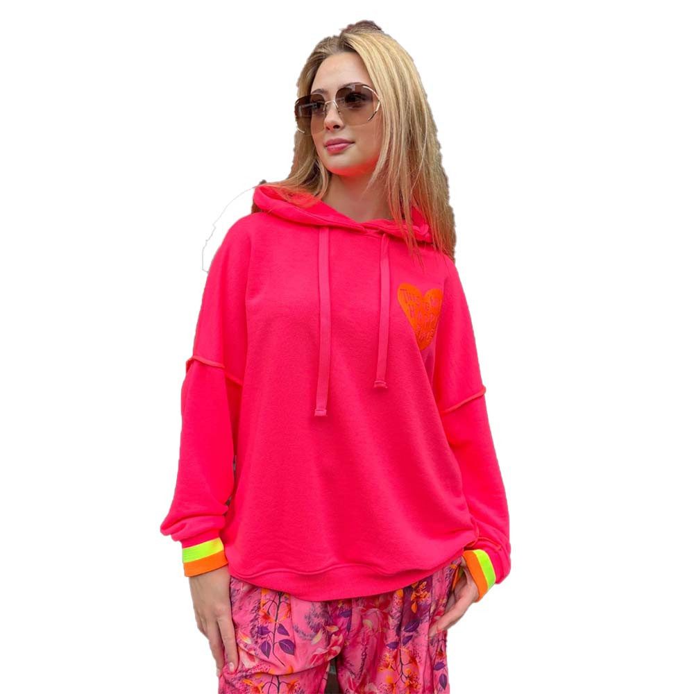 Miss Goodlife Hoodie Miss Goodlife Hoodie Happy Place MG13554 – pink günstig online kaufen