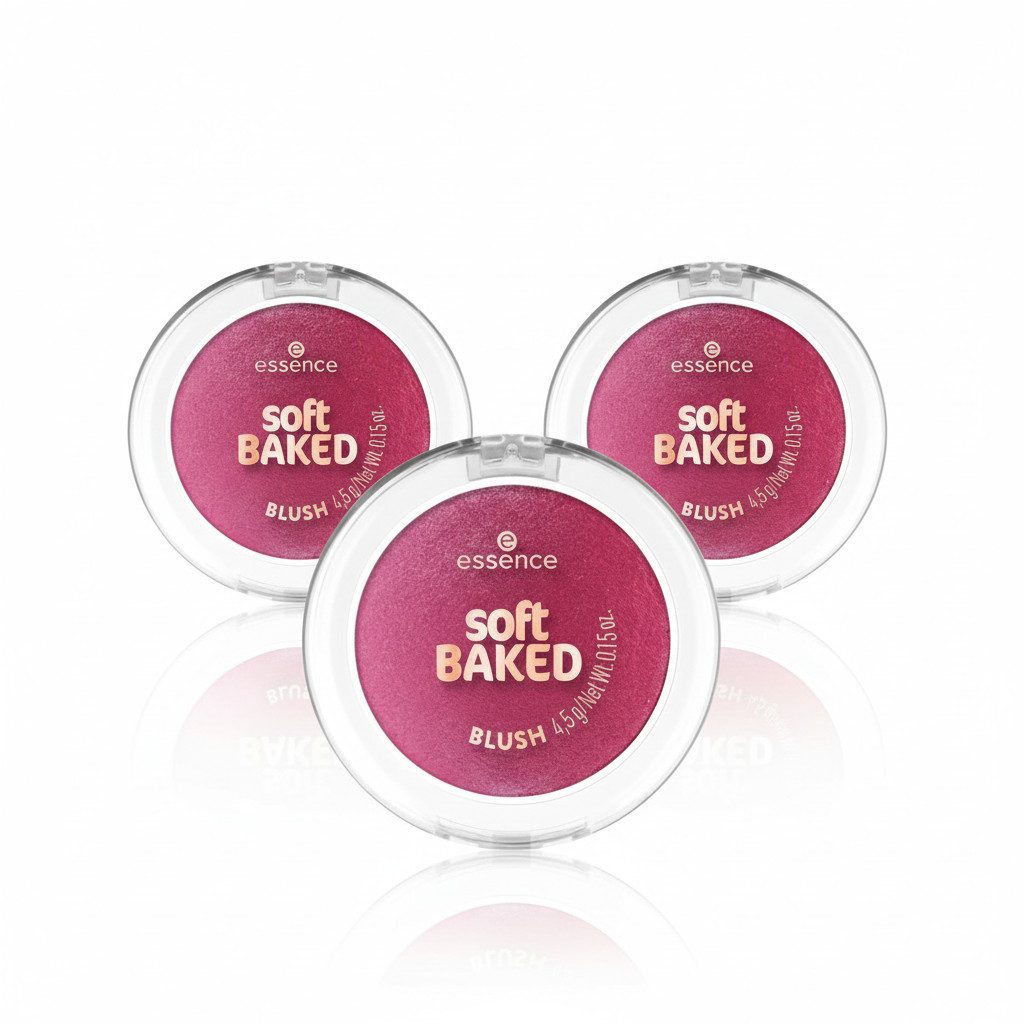 Essence Rouge SOFT BAKED BLUSH, 3-tlg., für einen soften, strahlenden Glow