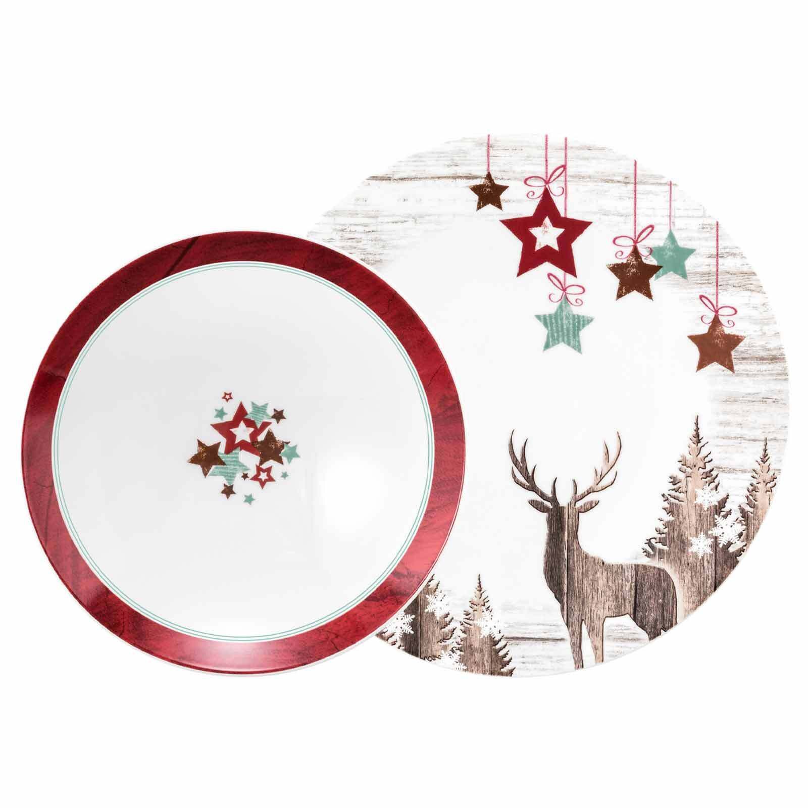Seltmann Weiden Tafelservice Life Christmas Tafelservice 12-tlg. (12-tlg), 6 Personen, Porzellan