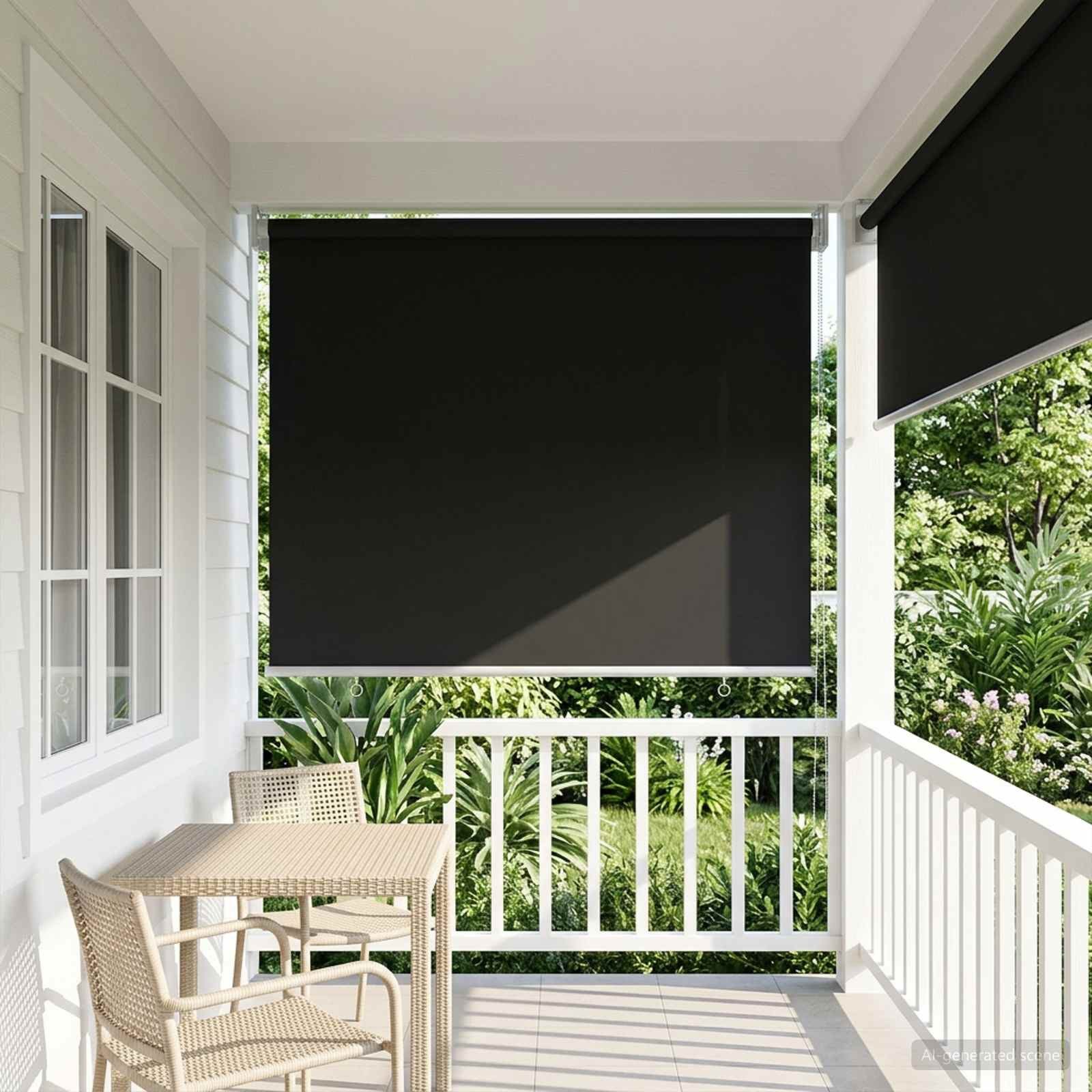 Rollo Außen-Rollos mit UV-Schutz Anthrazit 65 x 140 cm (B x H), vidaXL