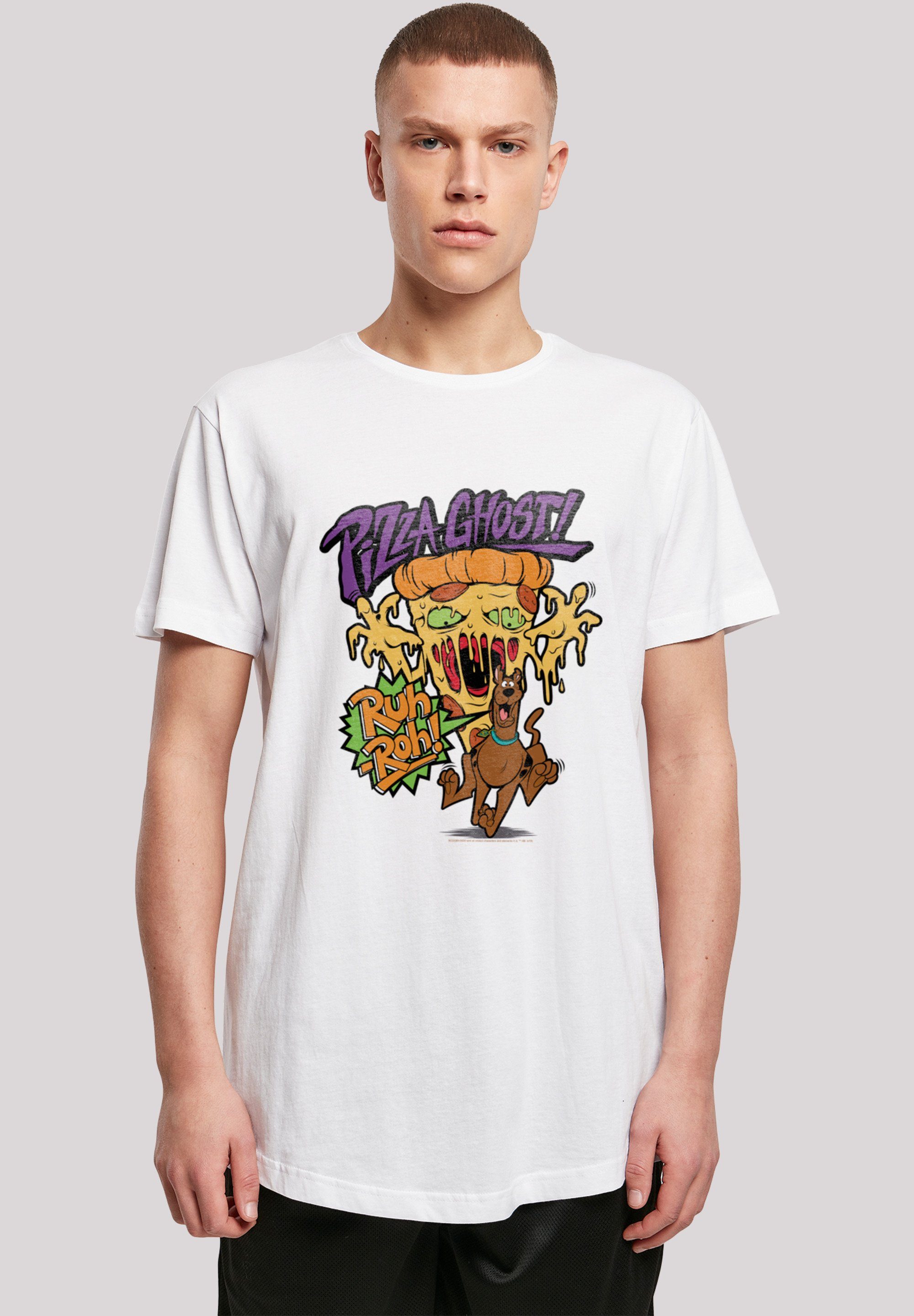 Scooby Print Pizza Doo F4NT4STIC Geist weiß T-Shirt Ghost