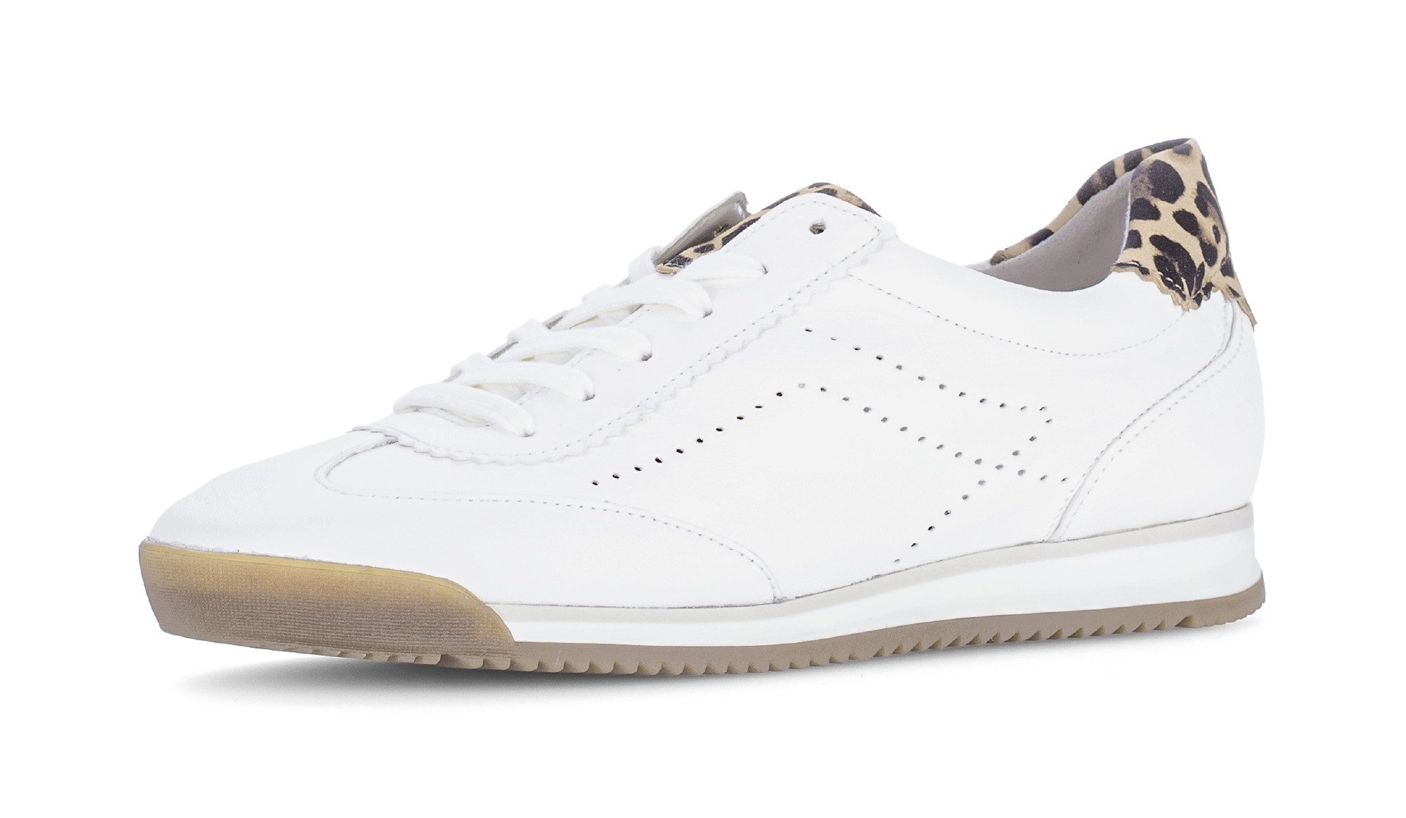 Gabor Keilsneaker Freizeitschuh, Halbschuh, Schnürschuh im Leo-Look