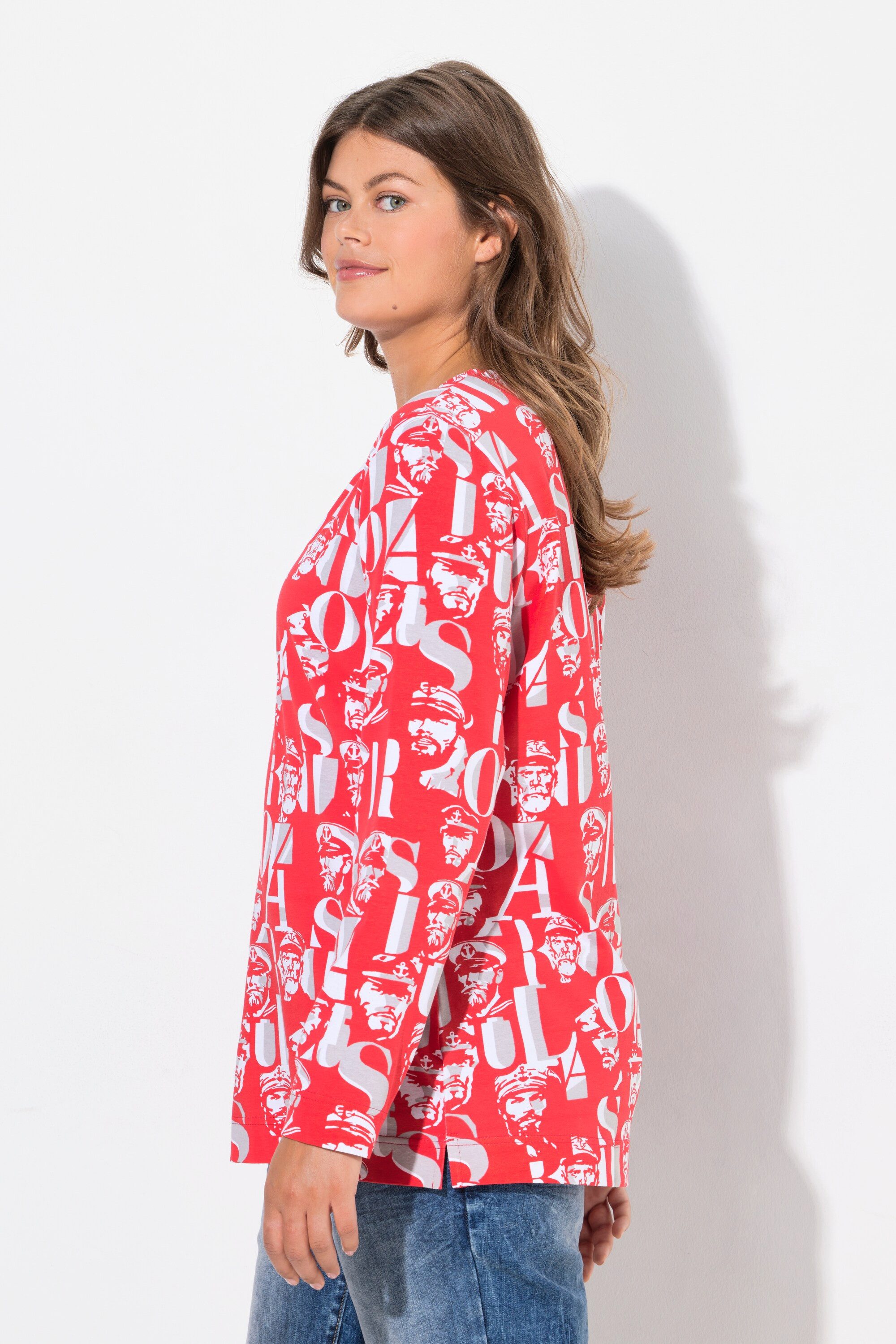 Laurasøn Longsleeve Langarmshirt mit Seemanndruck Rundhals Langarm – Bild 4 von 4