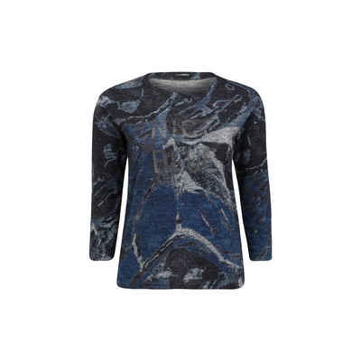 Doris Streich Sweatshirt blau regular (1-tlg)