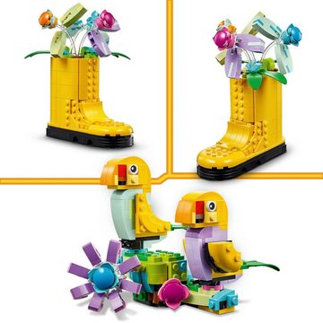 LEGO® Konstruktionsspielsteine Gießkanne mit Blumen (31149), LEGO Creator 3in1, (420 St), Made in Europe