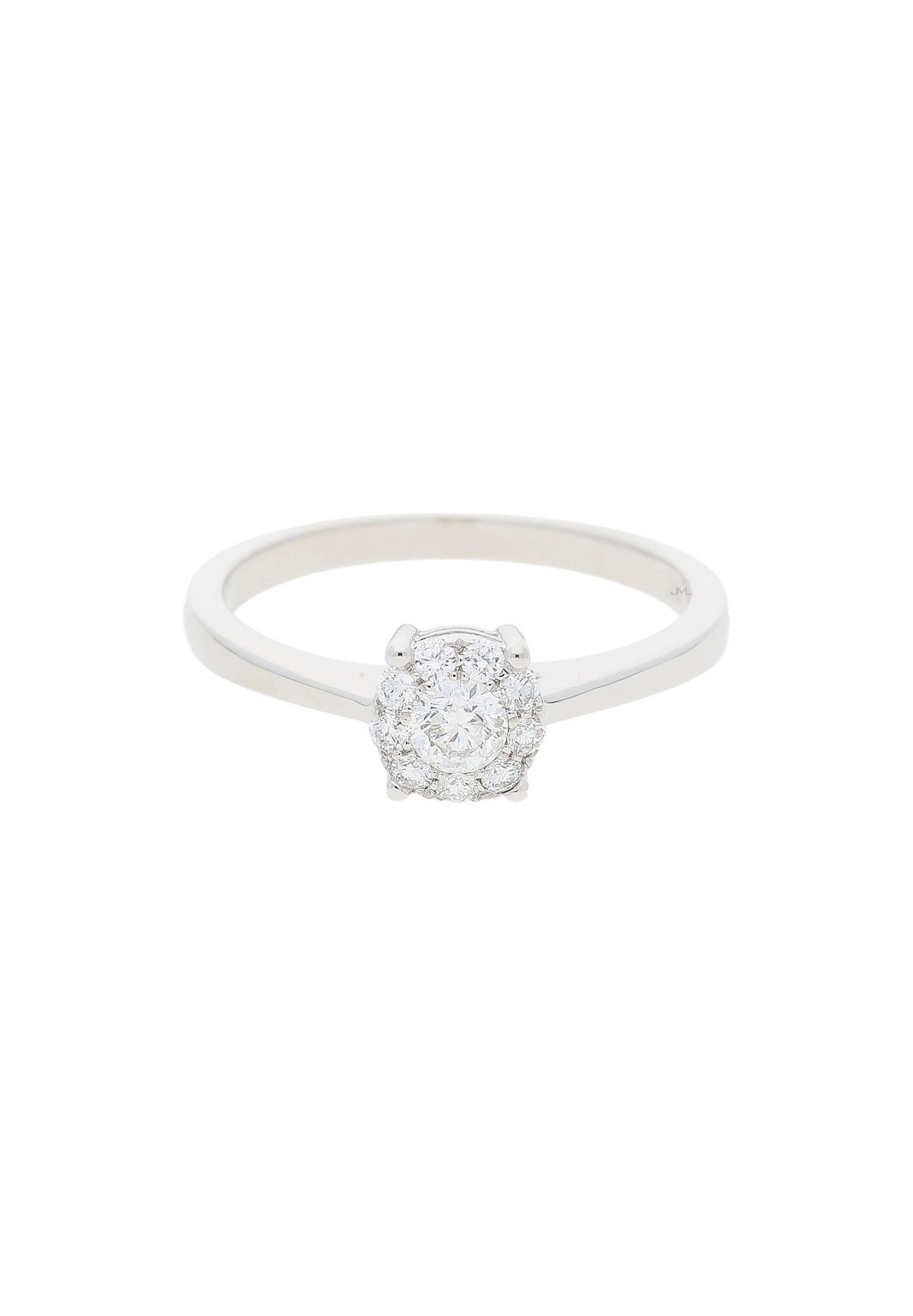 Damen Schmuck JuwelmaLux Diamantring Ring Weißgold mit Diamant(en) (1-tlg), Damen Ring Weißgold 585/000, inkl. Schmuckschachtel