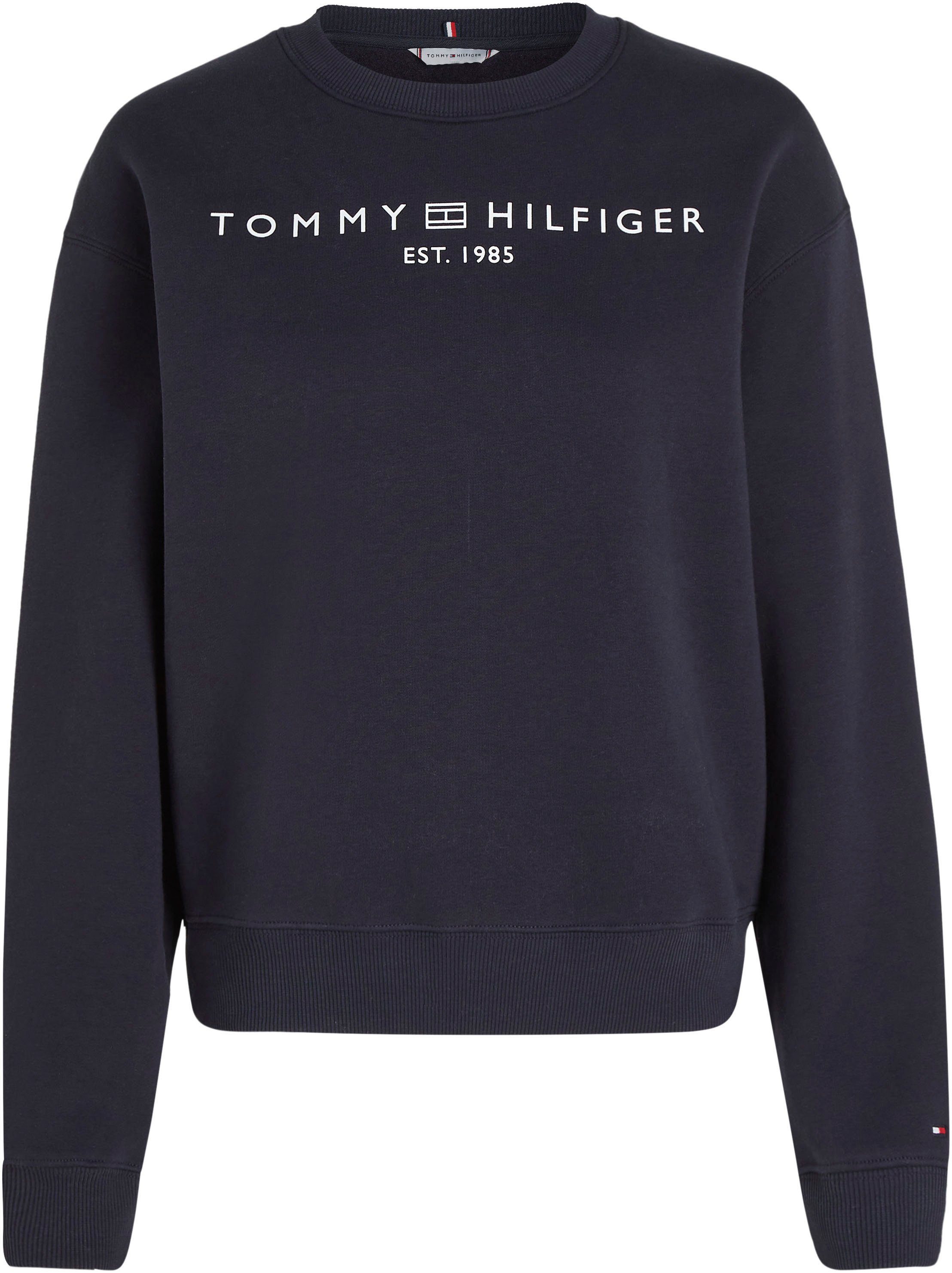 Tommy Hilfiger Curve Sweatshirt CRV MDRN REG CORP LOGO SWTSHRT mit Logostickerei dunkelblau | Sweatshirts