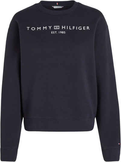 Tommy Hilfiger Curve Sweatshirt CRV MDRN REG CORP LOGO SWTSHRT mit Logostickerei