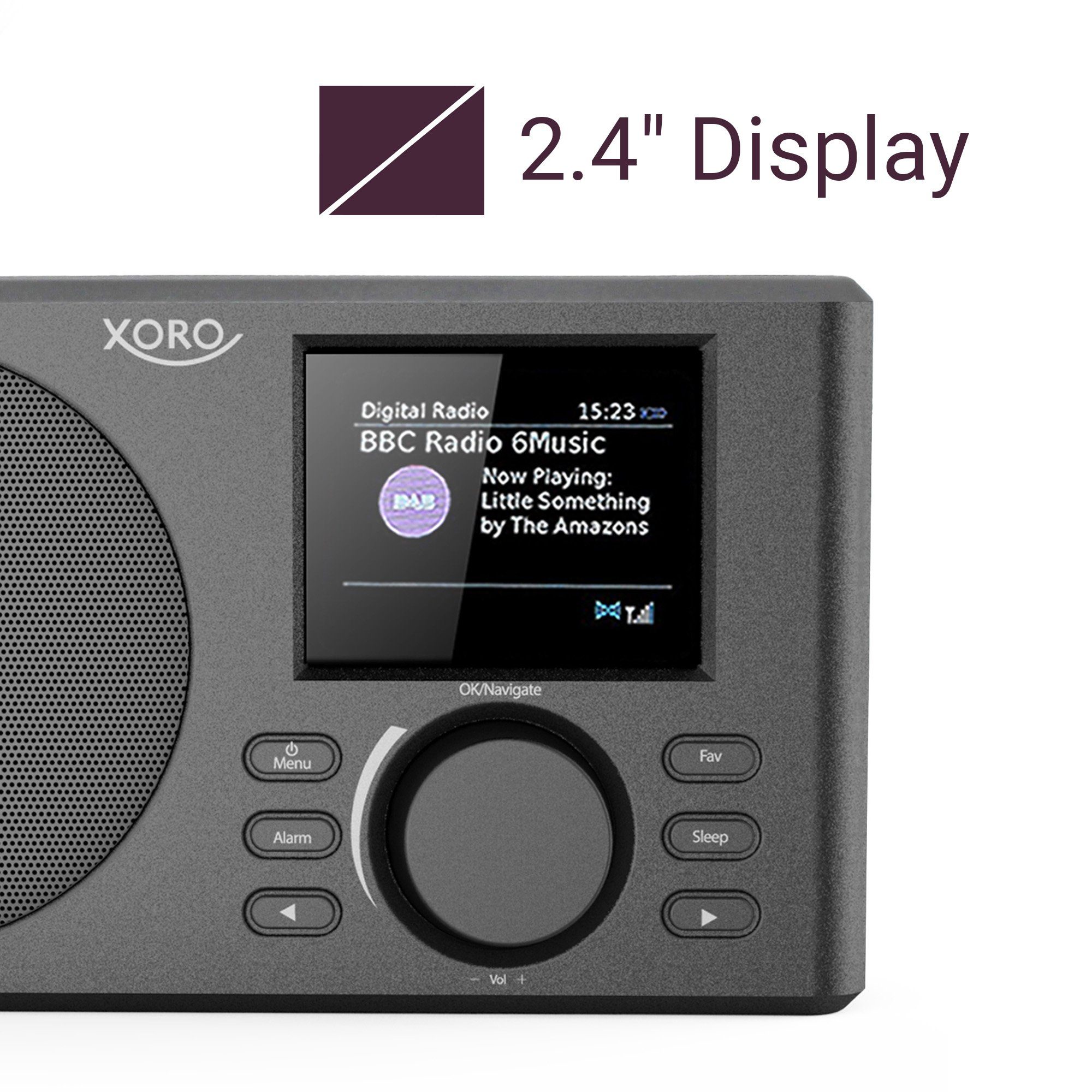 Connect Spotify und Xoro 2200 DAB Internet-Radio mit XORO IR mAh 150 Akku Internetradio