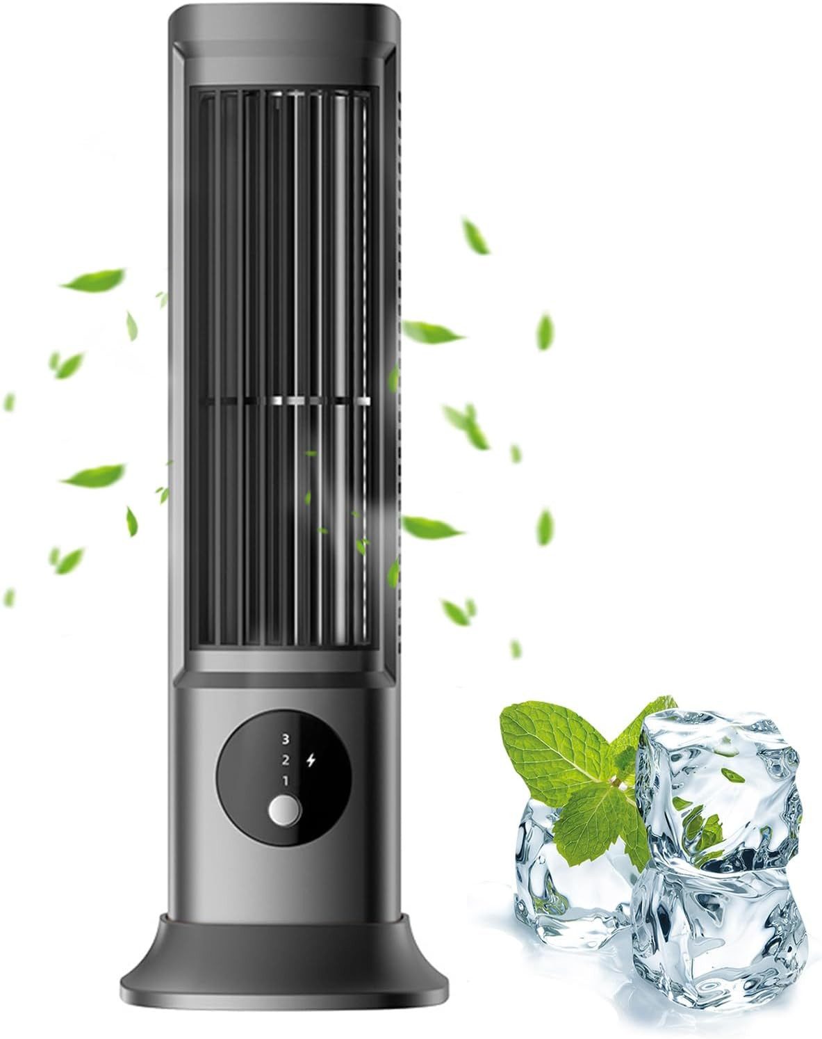 FELIXLEO Akku-Standventilator Tragbare Mini Klimaanlage Luftkühler 3 Stufen Für Büro Zuhause