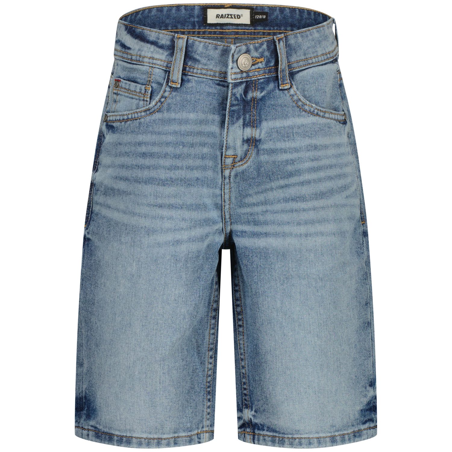 Raizzed Jeansshorts Jungen Jeans Shorts Baumwolle – kurze Denim Hose blau