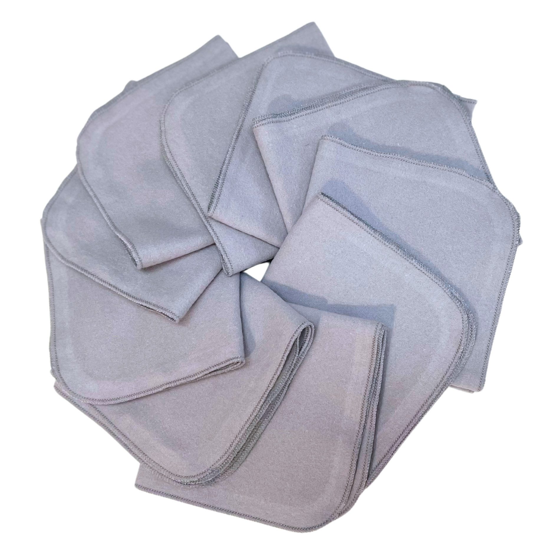 Babymajawelt Waschlappen Ultraweiche Baby Waschlappen Molton Tücher 25x25cm, Baumwolle (10-St), Nachhaltig, DIY-Feuchttücher, Wiederverwendbar, Babyausstattung