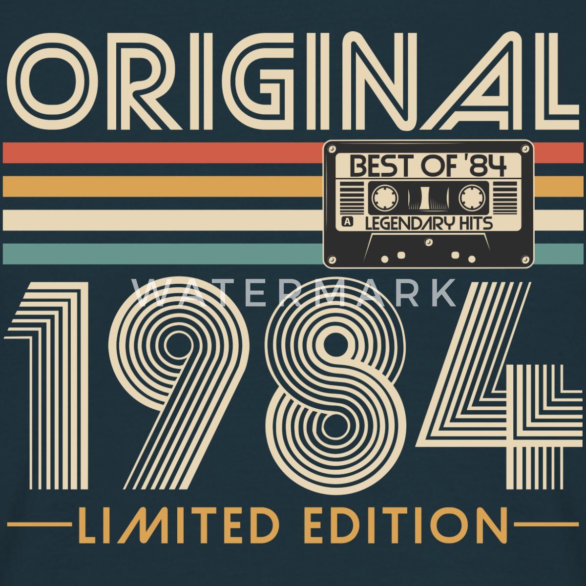 Spreadshirt T-Shirt Retro Best of 1984 Limited Edition 40. Geburtstag Männe günstig online kaufen