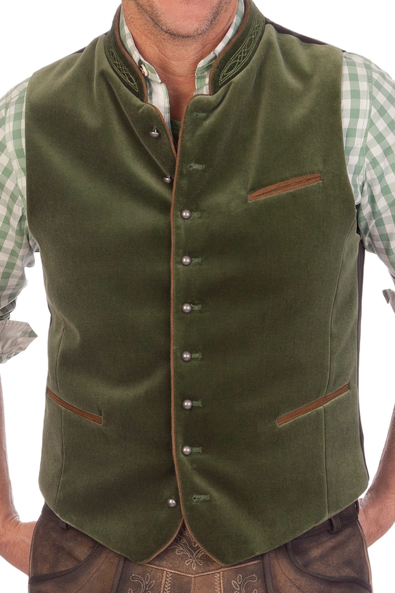 Stockerpoint Trachtenweste Trachtenweste - RICARDO - stein, moos günstig online kaufen